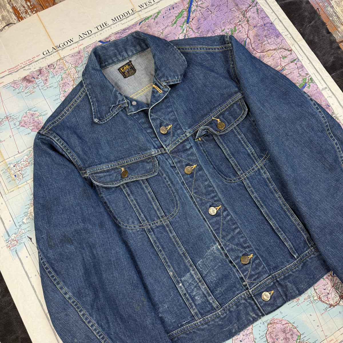 Lee Riders Early-1960s 101-J Denim Jacket - Size 40 Long