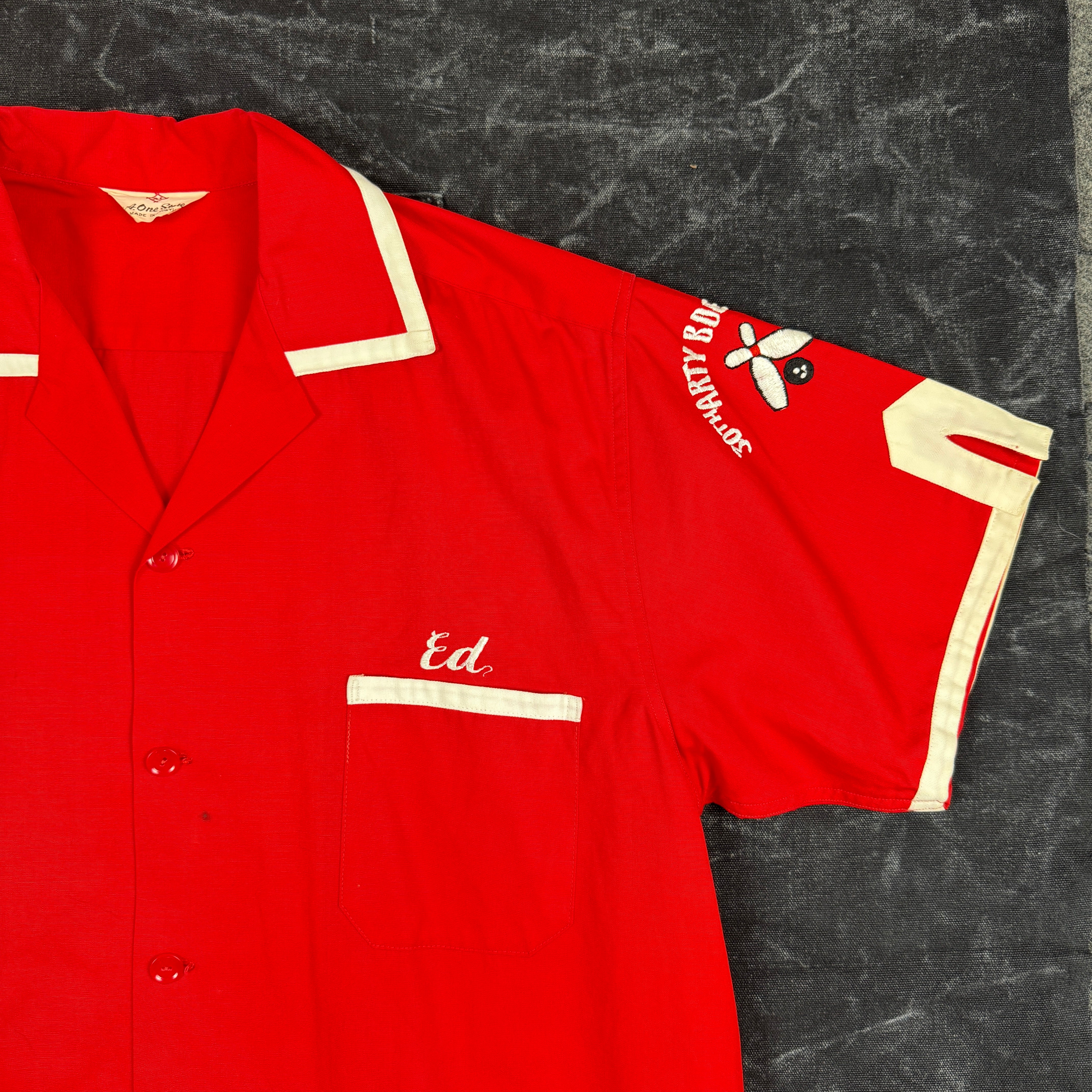 US Army 1960s 30th Artillery Bowling Shirt