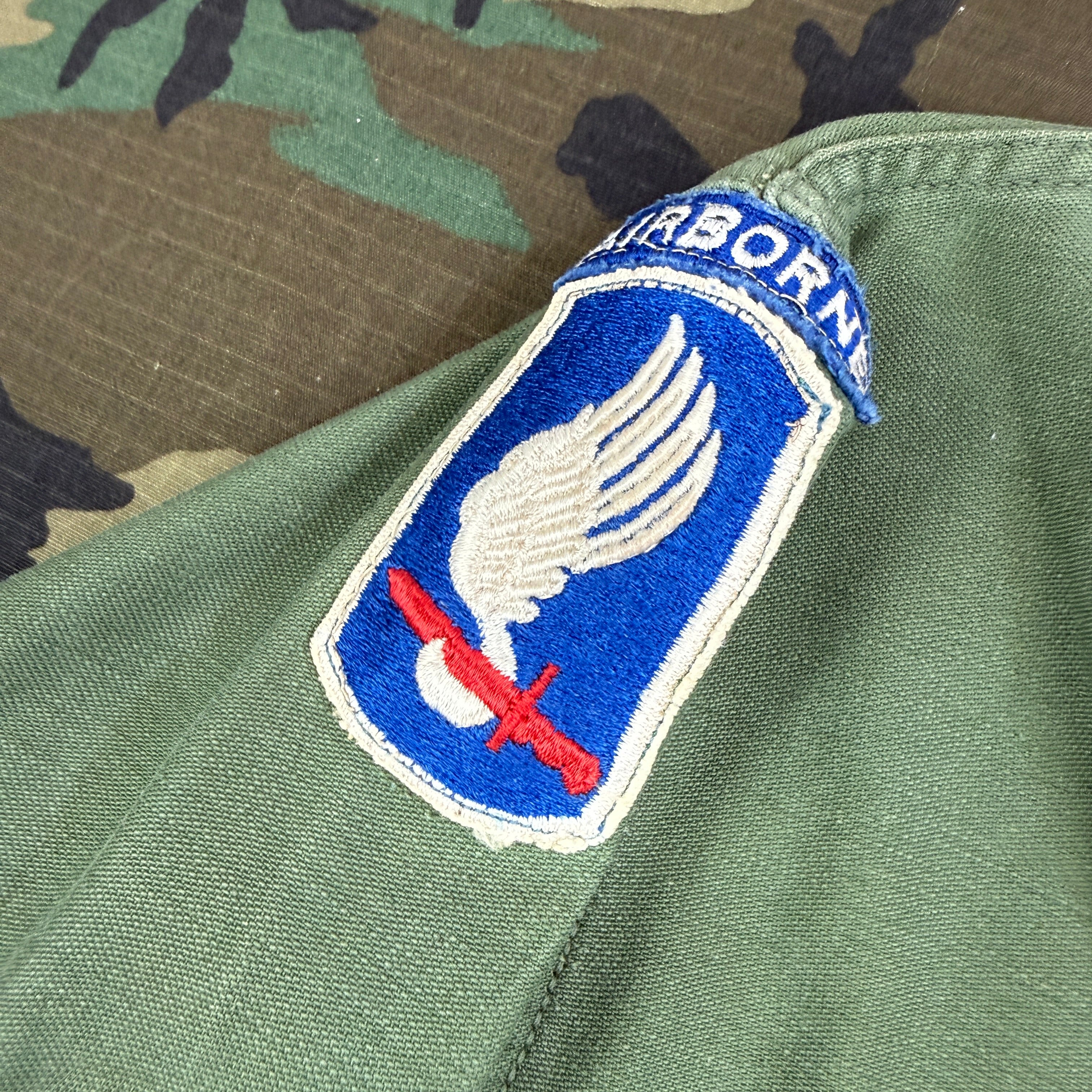 US Army Airborne OG107 Shirt with In-Country Made 82nd Patch