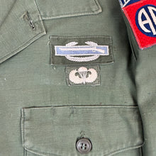 Load image into Gallery viewer, US Army Airborne OG107 Shirt with In-Country Made 82nd Patch