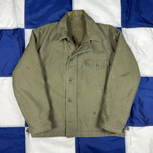 Load image into Gallery viewer, US Navy Early Pattern A2 Deck Jacket - Size Large