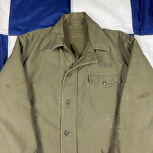 Load image into Gallery viewer, US Navy Early Pattern A2 Deck Jacket - Size Large