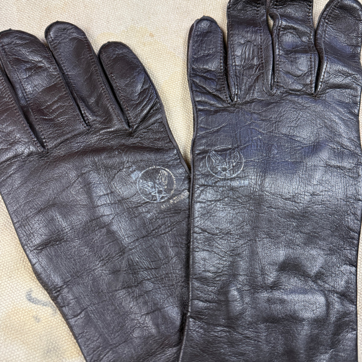 USAAF WW2 Leather B-3A Flight Gloves - Deadstock
