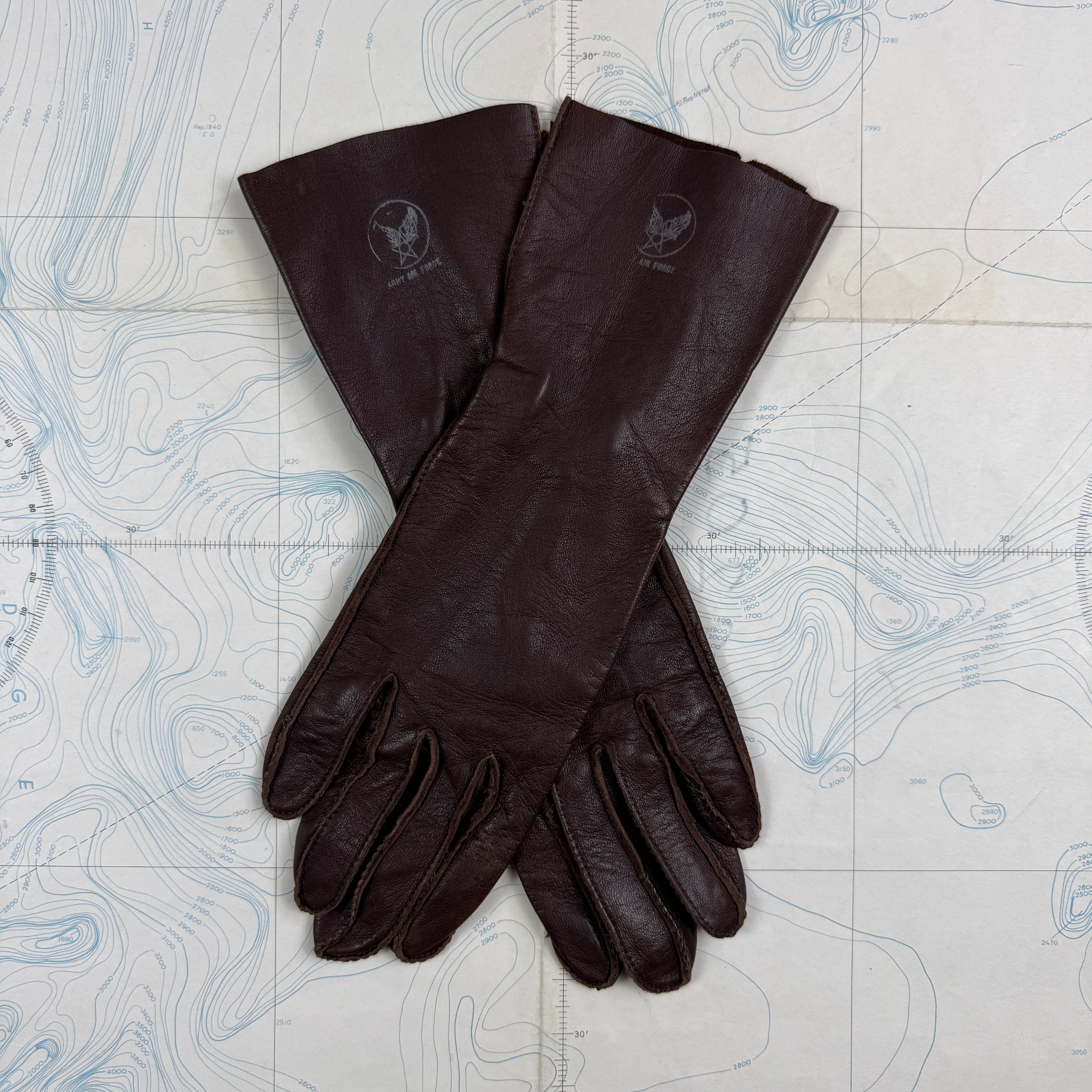 USAAF WW2 Leather B-3A Flight Gloves - Deadstock