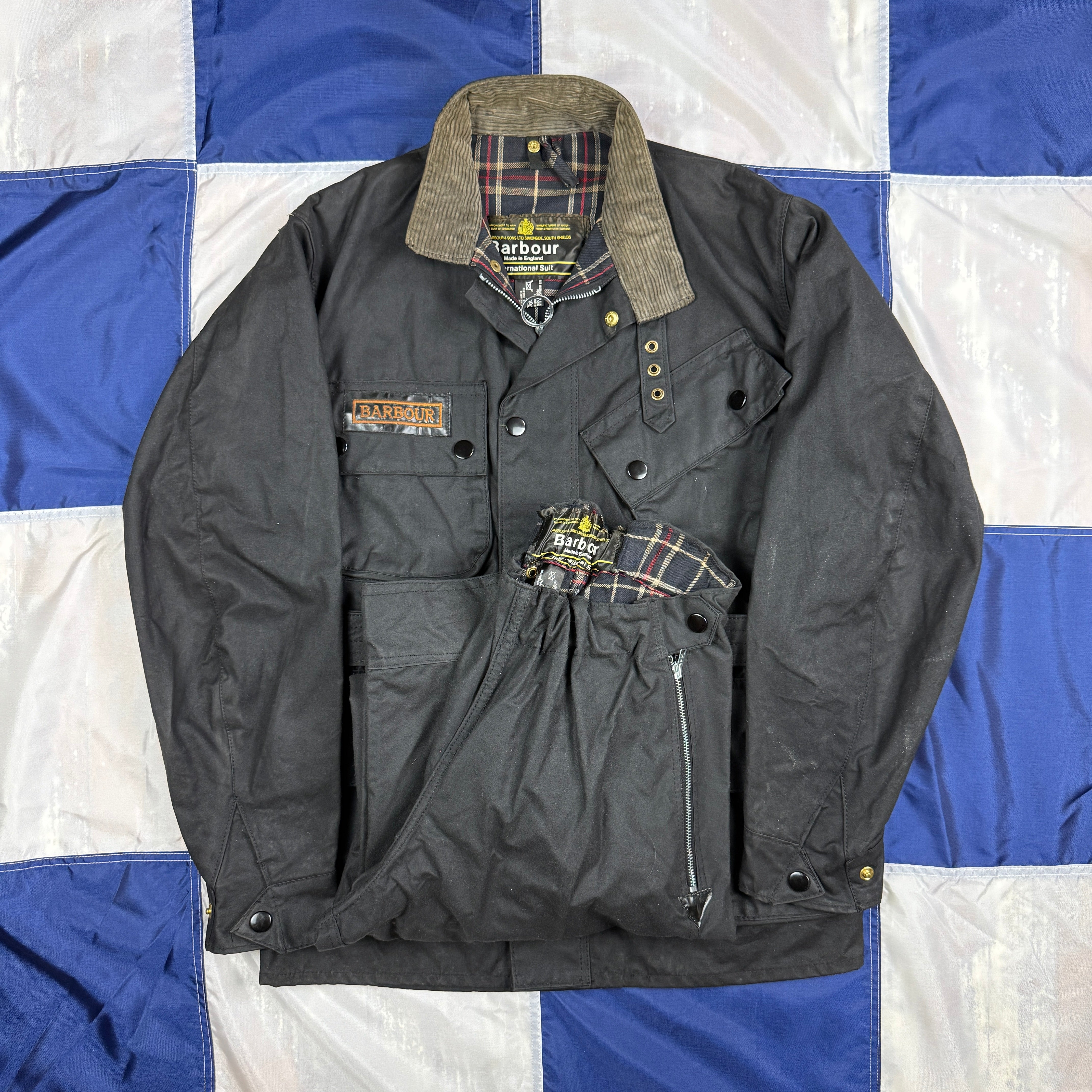 Barbour "One Crown" 1970s International Motorcycle Suit - Deadstock