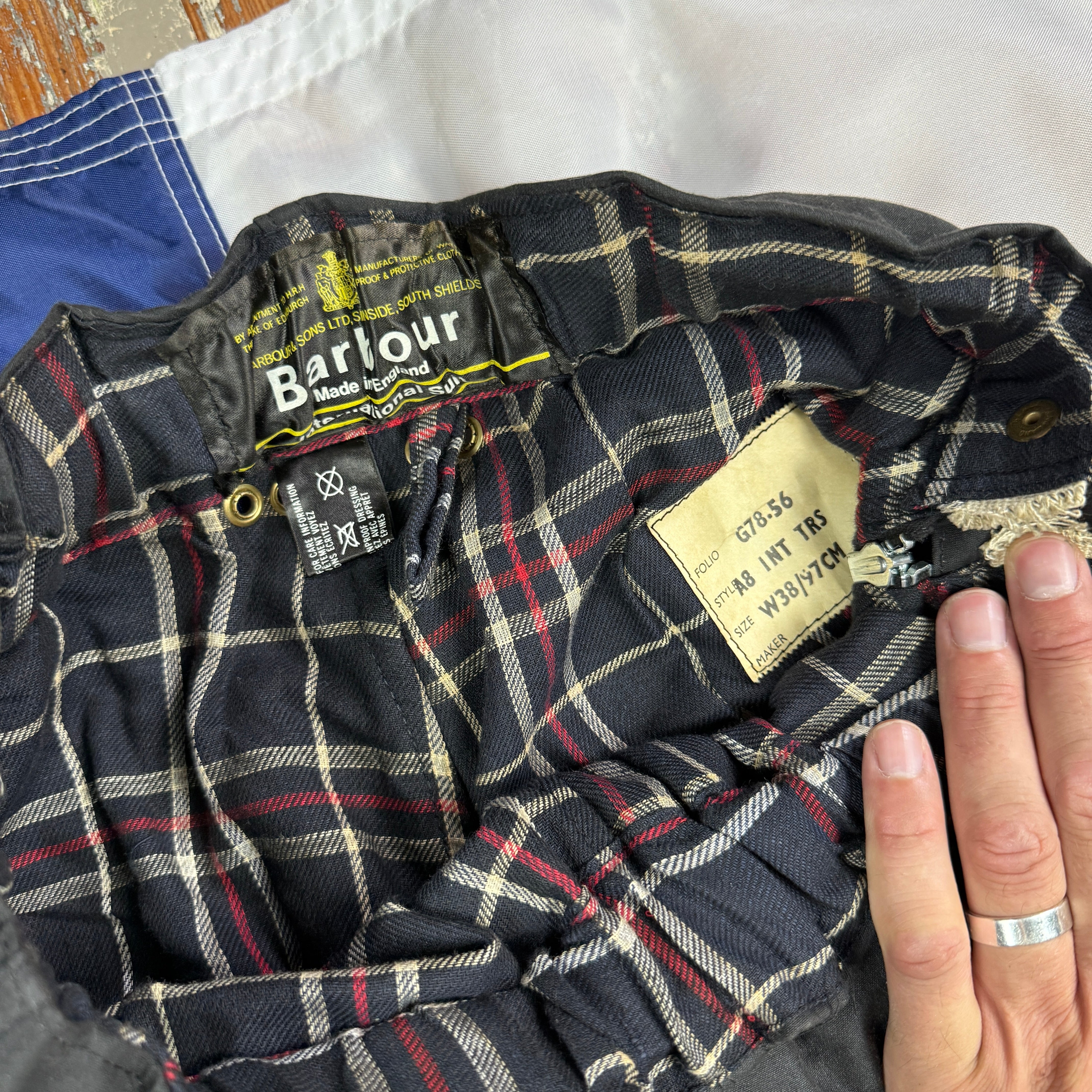 Barbour "One Crown" 1970s International Motorcycle Suit - Deadstock