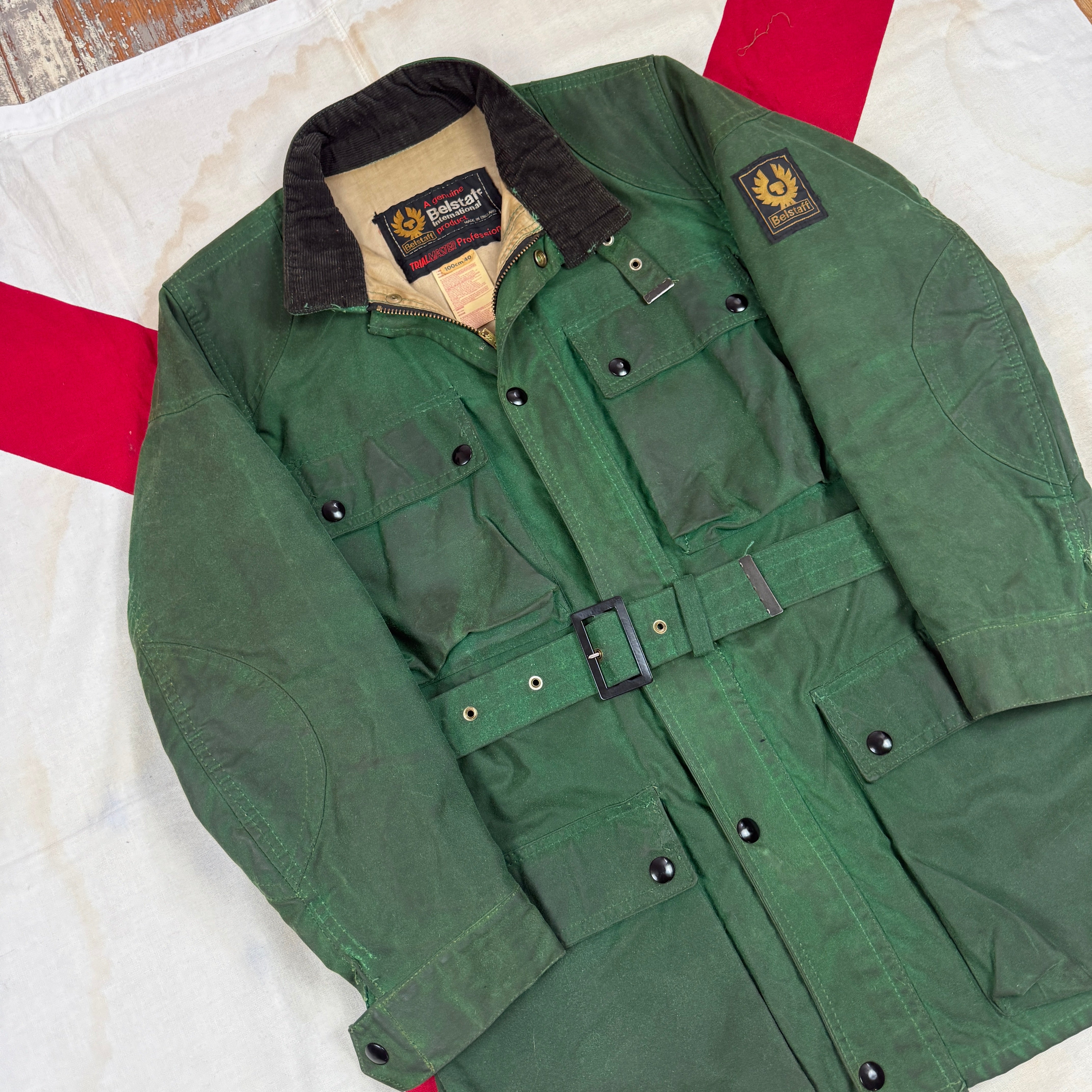 Belstaff 1970s Trailmaster Green Racing Jacket