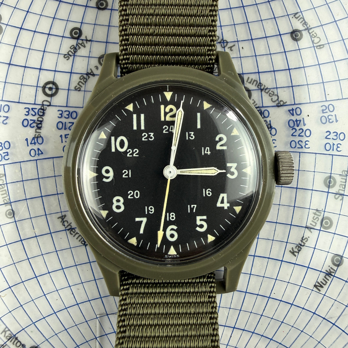 US Army 1968 MIL-W-46374 Watch - Deadstock
