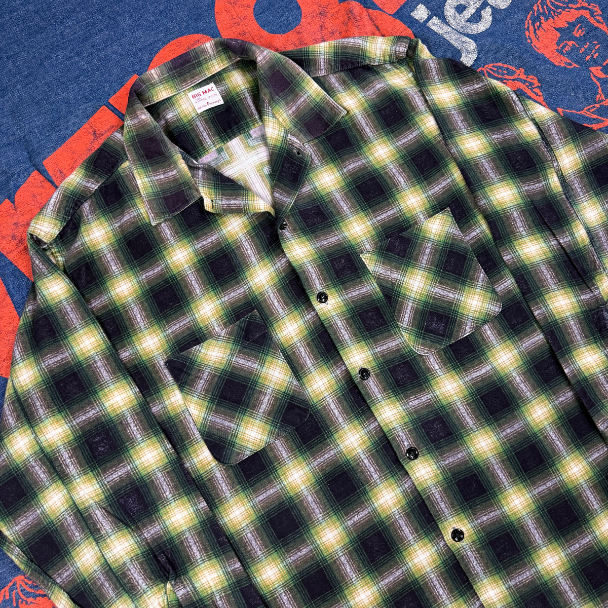 Big Mac 1950s/60s Flannel Shirt - Mint Condition & Rare XL Size