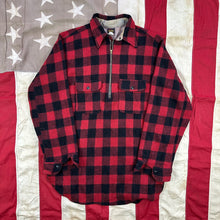 Load image into Gallery viewer, Big Yank 1930s/40s 1/4 Zip Plaid Shirt