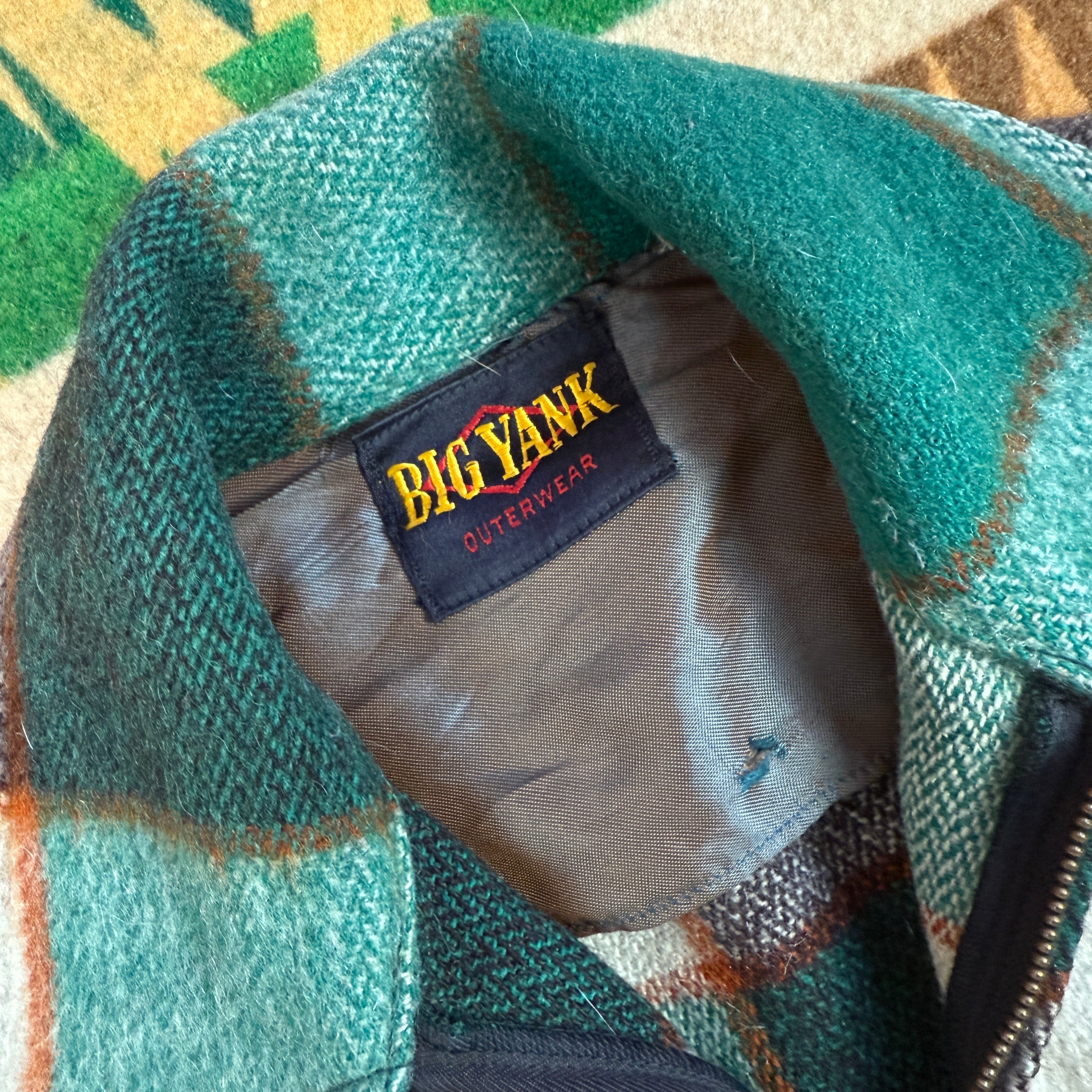 Big Yank 1940s Plaid Wool Jacket - Mint Condition