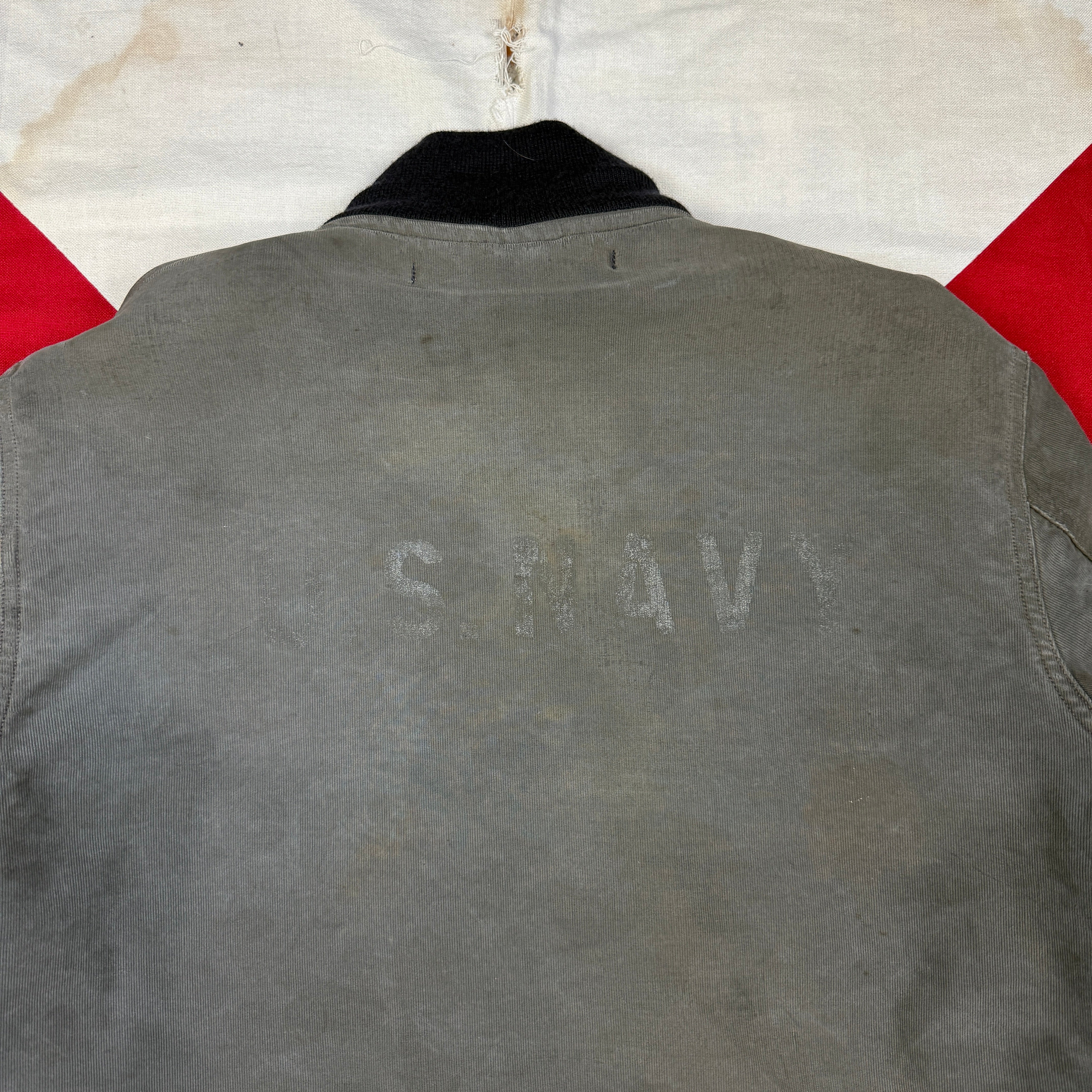 US Navy 1942 Blue Zip Deck Jacket