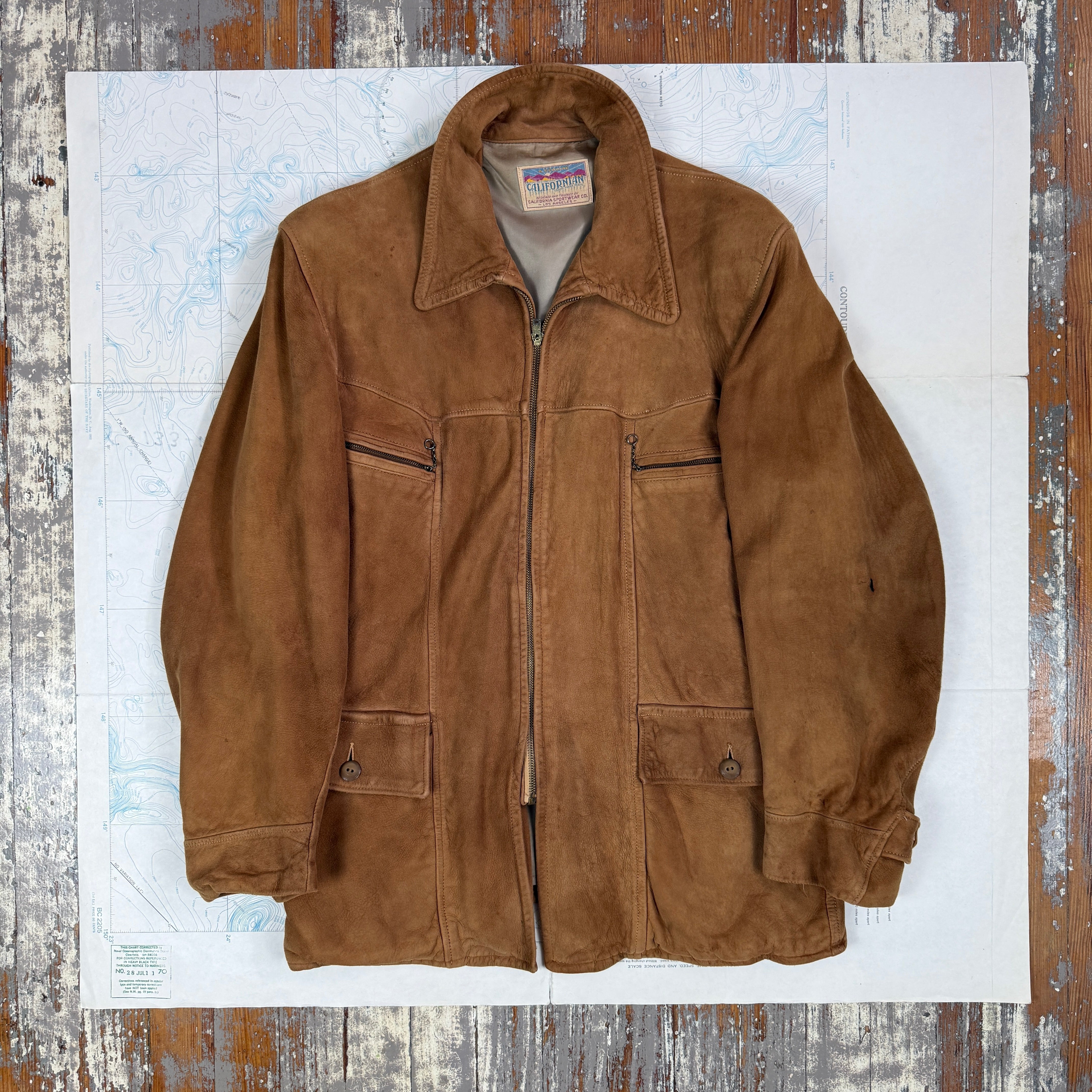California Sportswear 1950s Nubuck Jacket