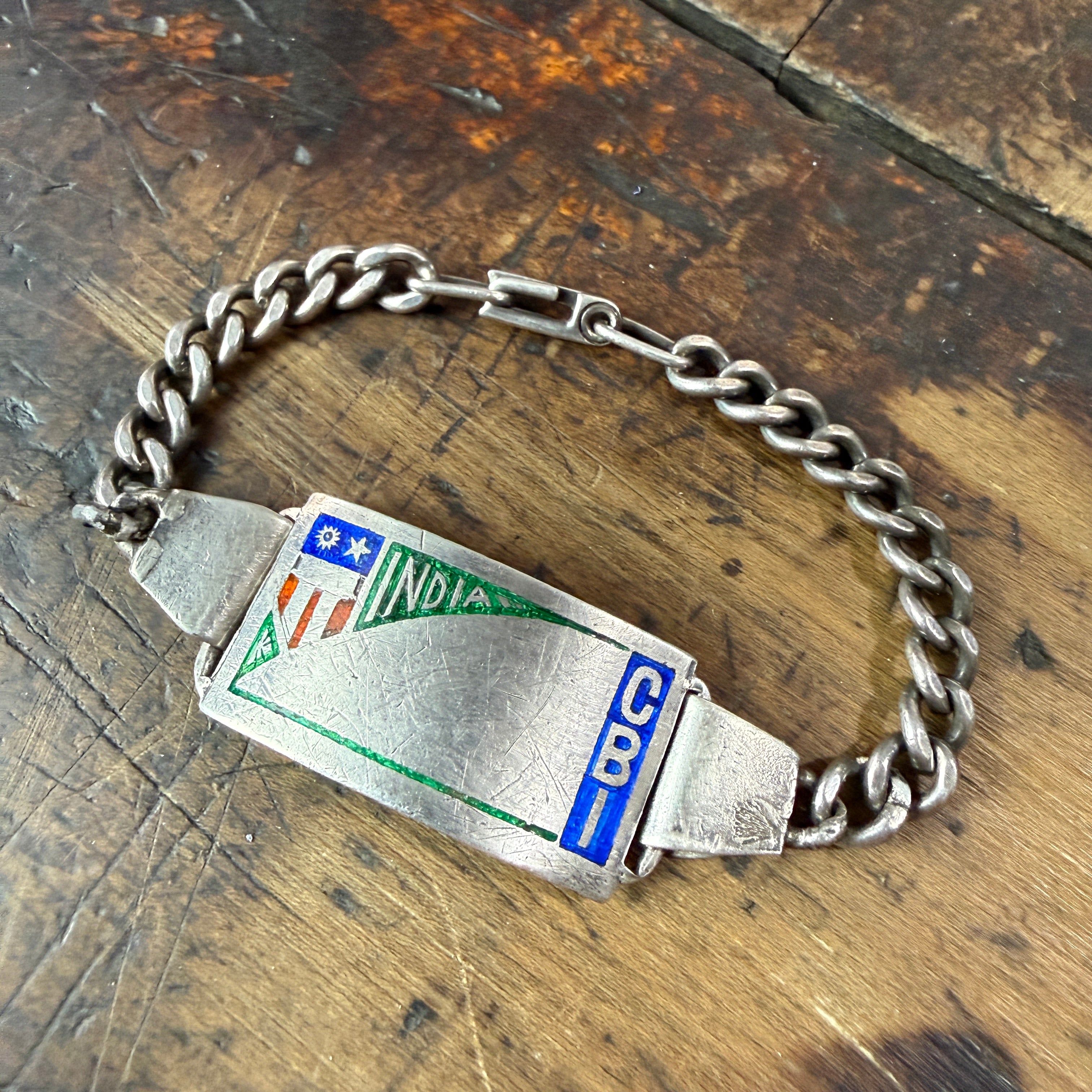CBI WW2 Indian Enamelled Bracelet