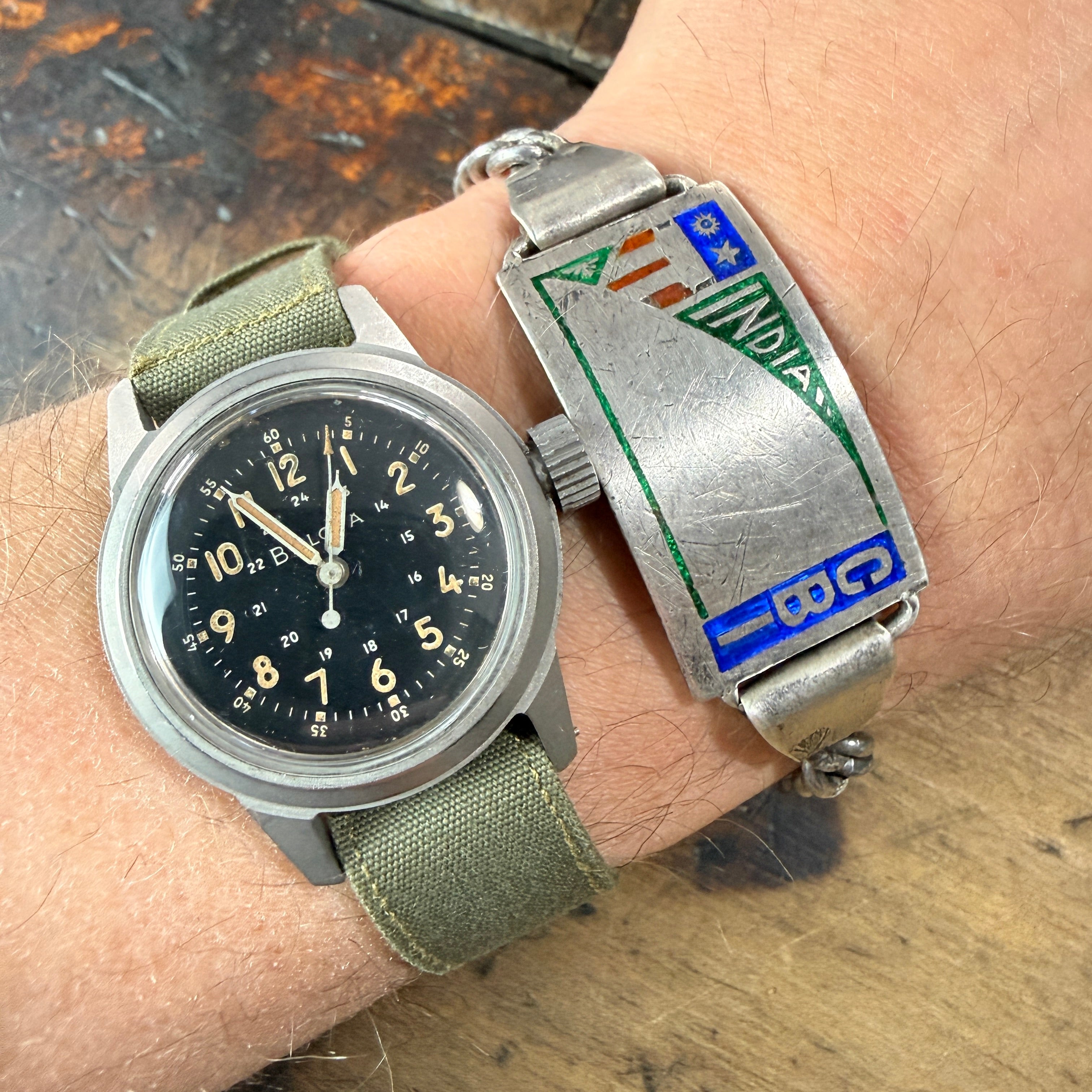 CBI WW2 Indian Enamelled Bracelet