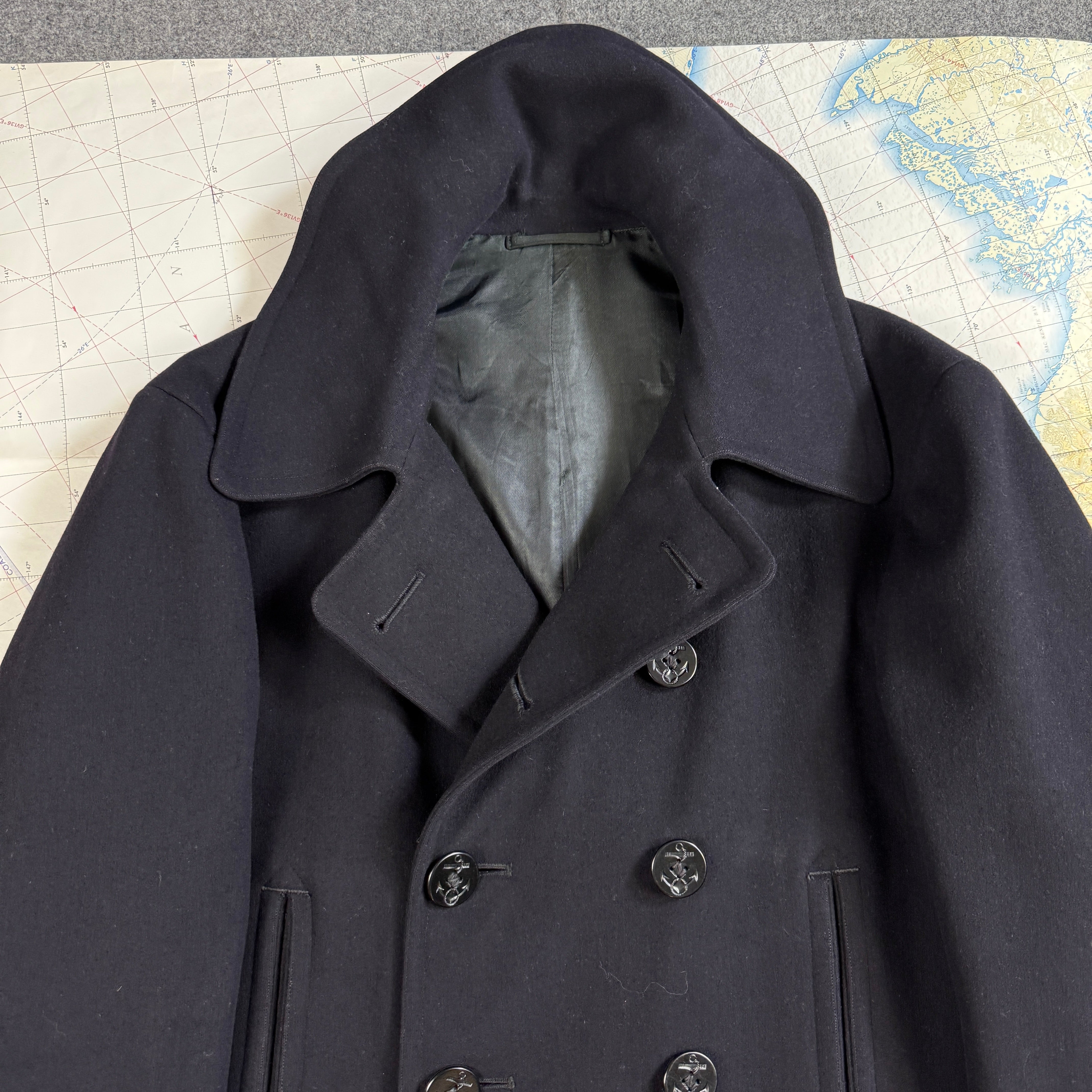 US Coast Guard WW2 Peacoat - Good Condition - Size 46