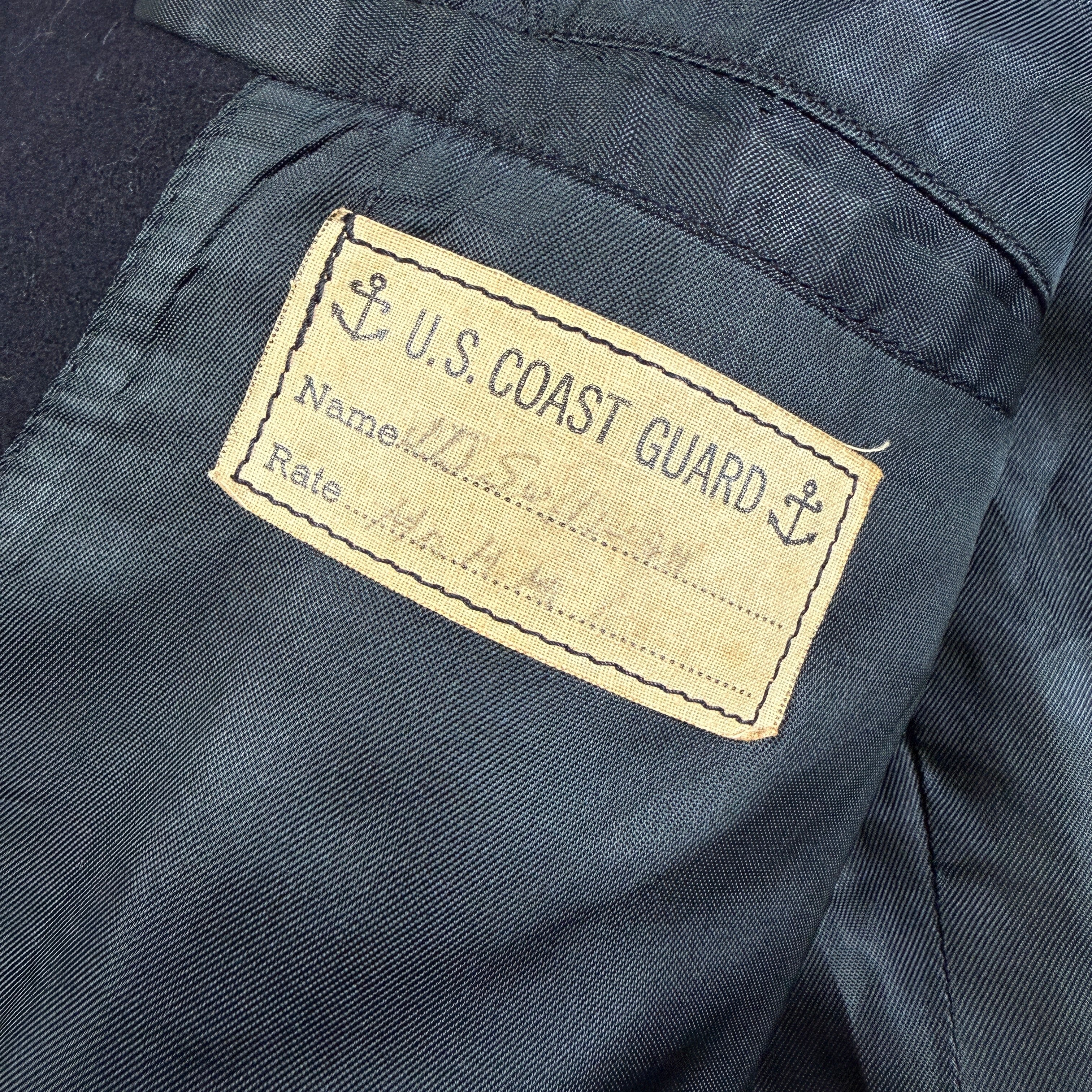 US Coast Guard WW2 Peacoat - Good Condition - Size 46