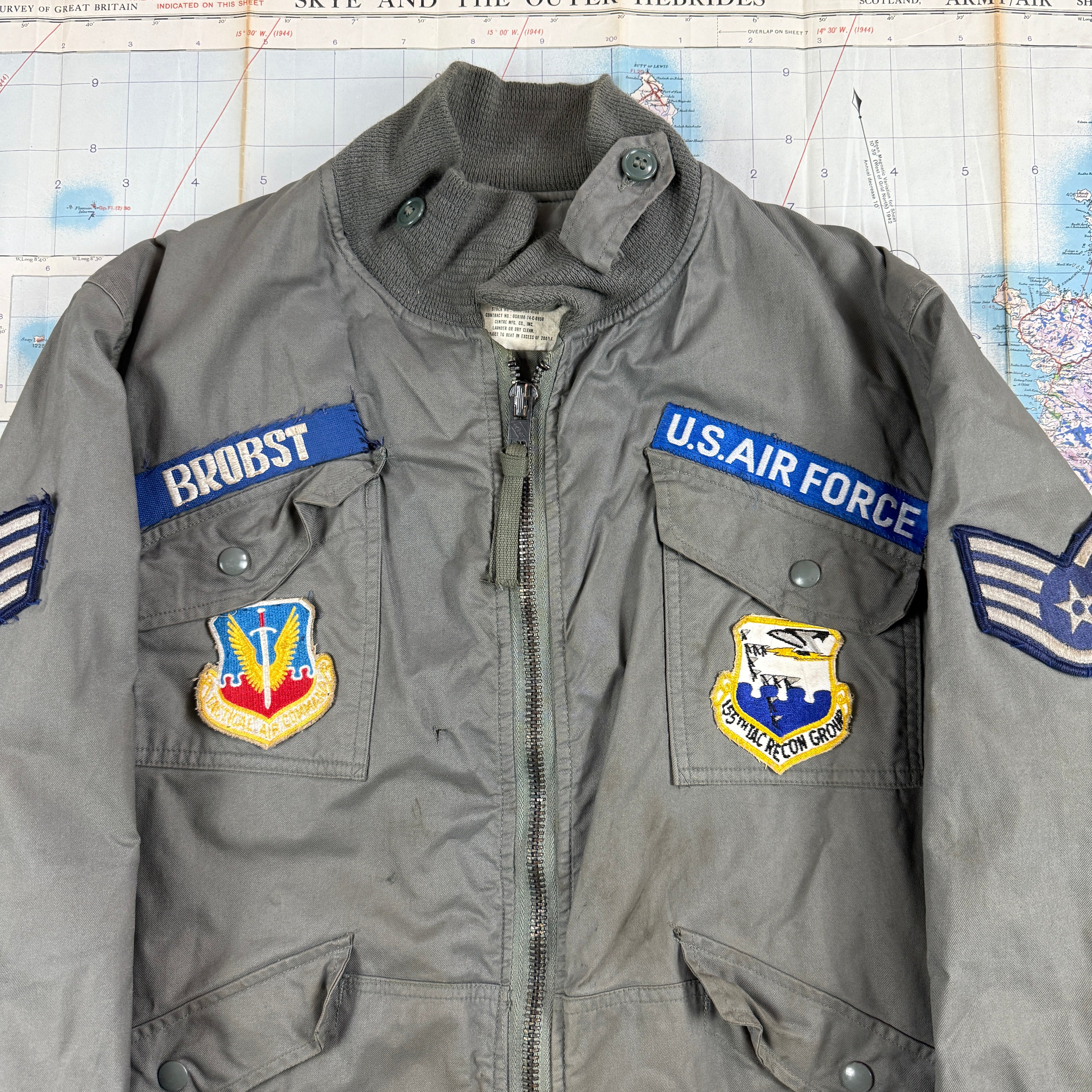 USAF CWU-7/P Mechanic Jacket Patched