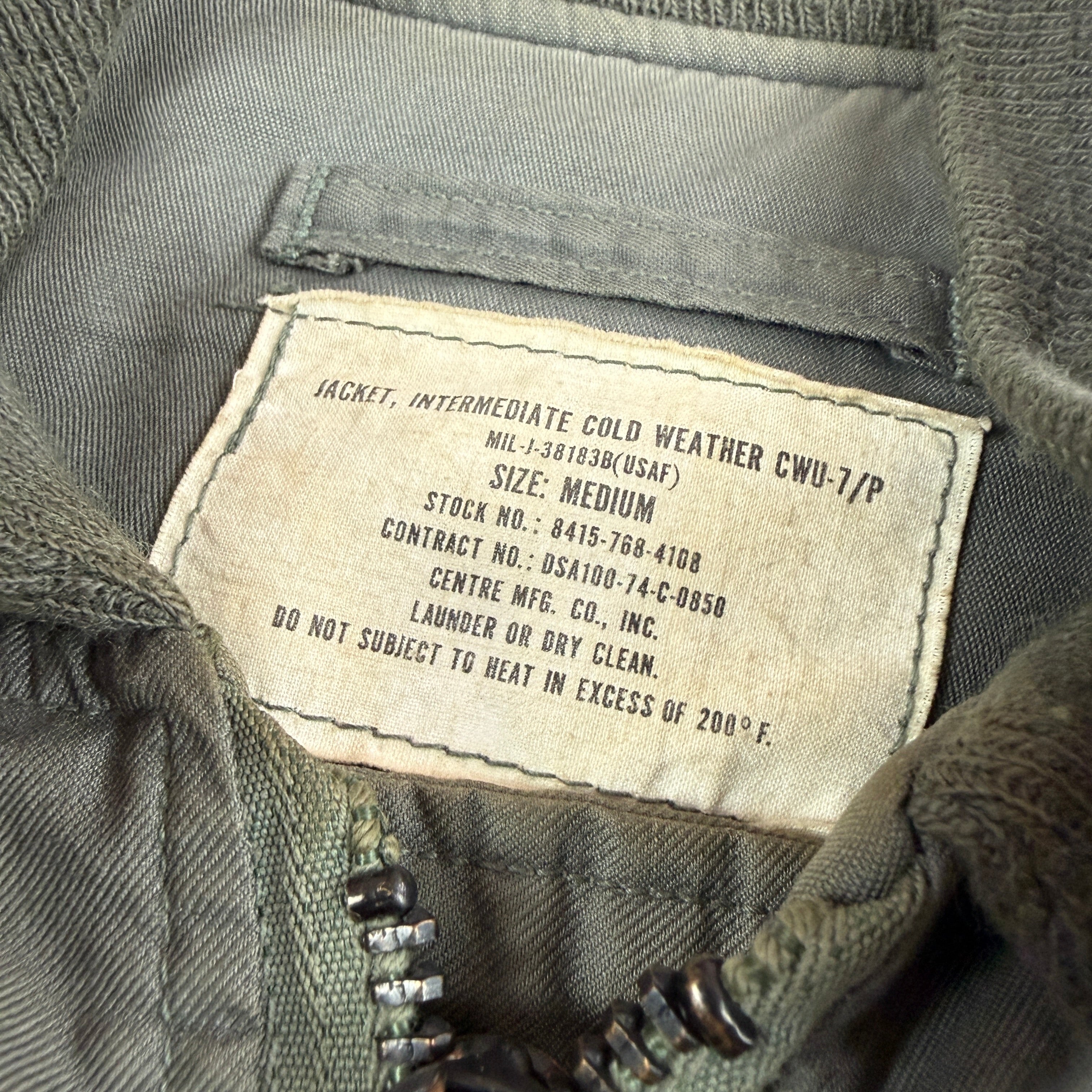 USAF CWU-7/P Mechanic Jacket Patched
