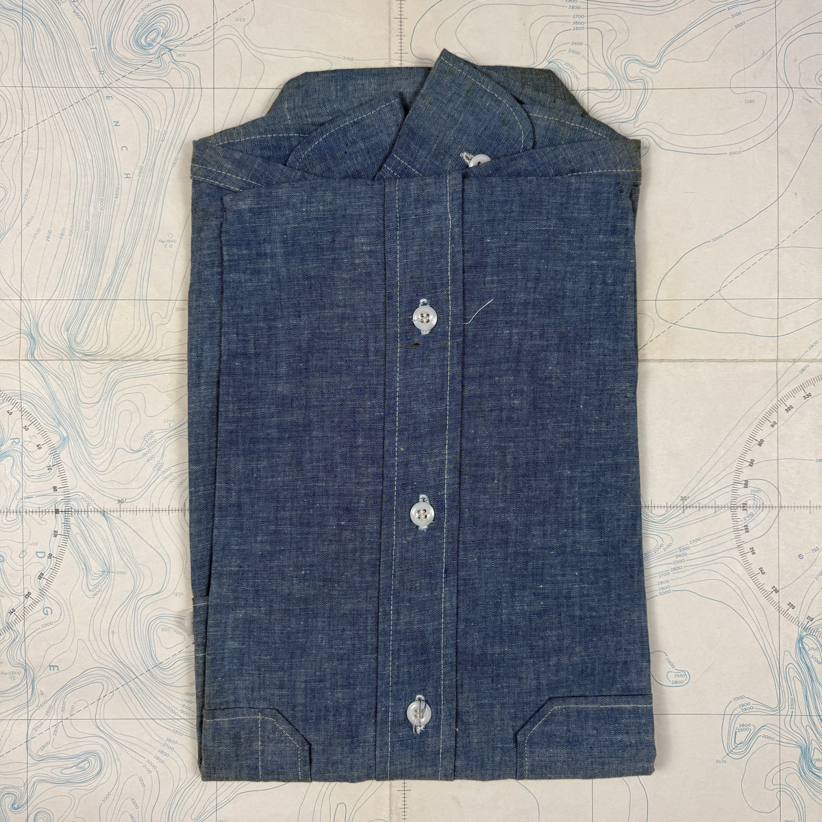 Washington Dee Cee 1960s Chambray Shirt - Deadstock