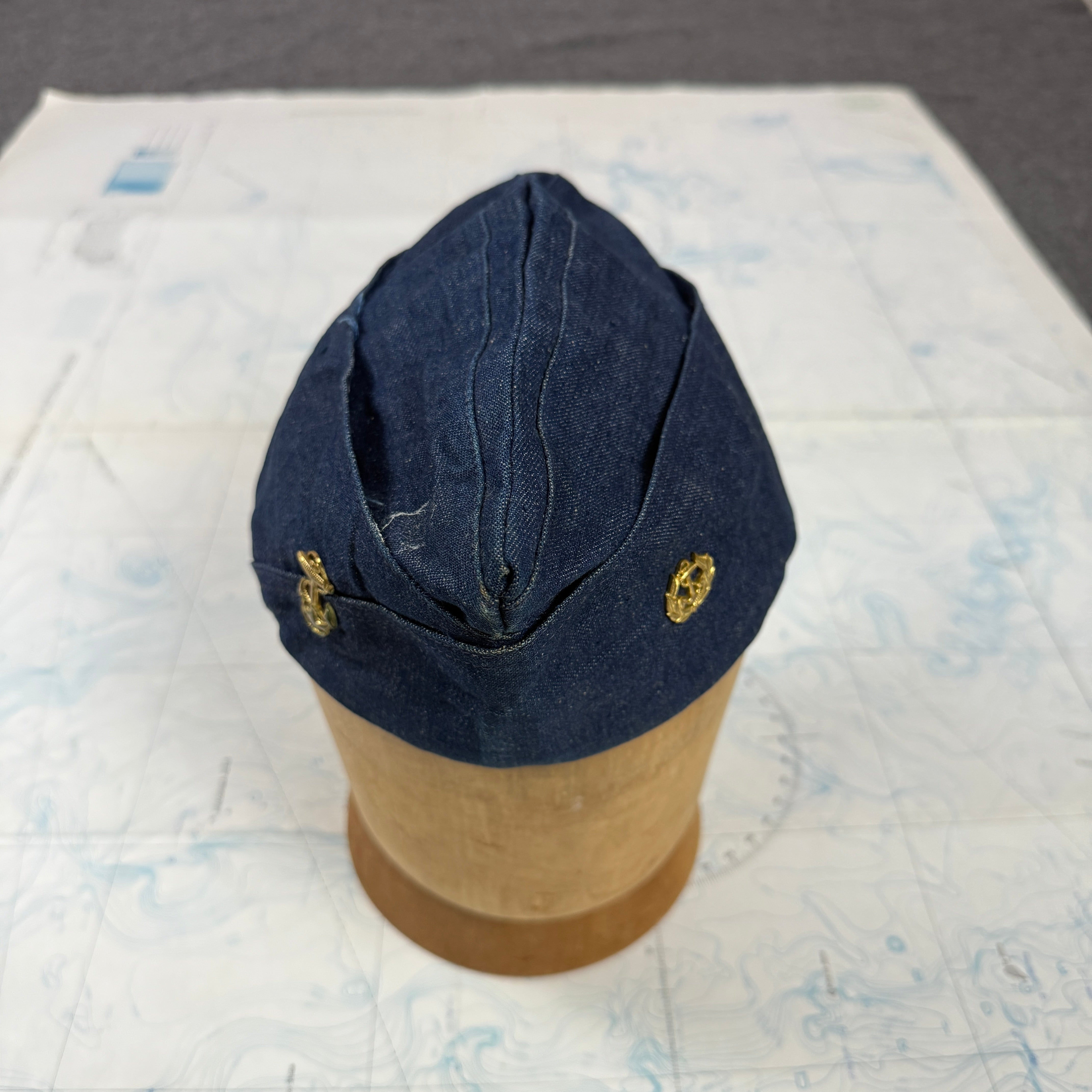 US Navy Merchant Marine Academy Denim Garrison Cap