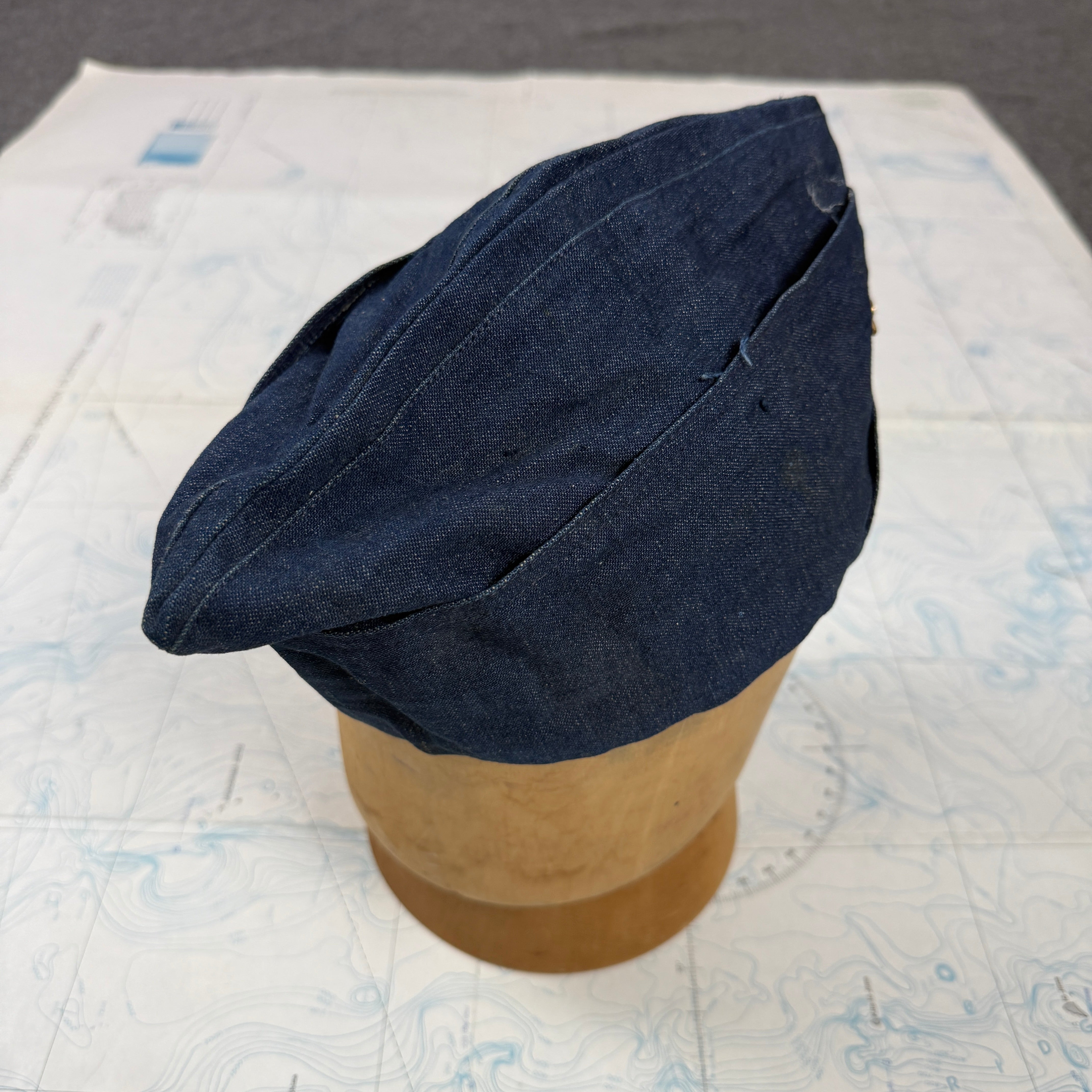 US Navy Merchant Marine Academy Denim Garrison Cap