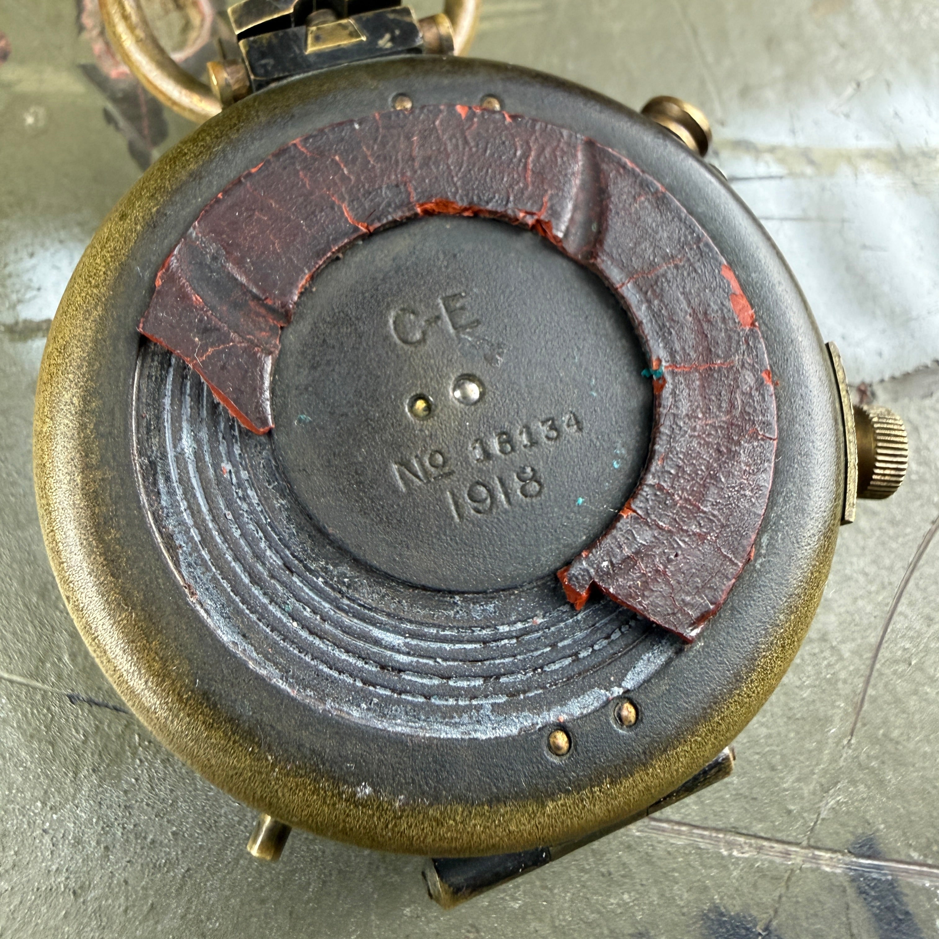 US Army 1918 Engineer Corps Verners Marching Compass