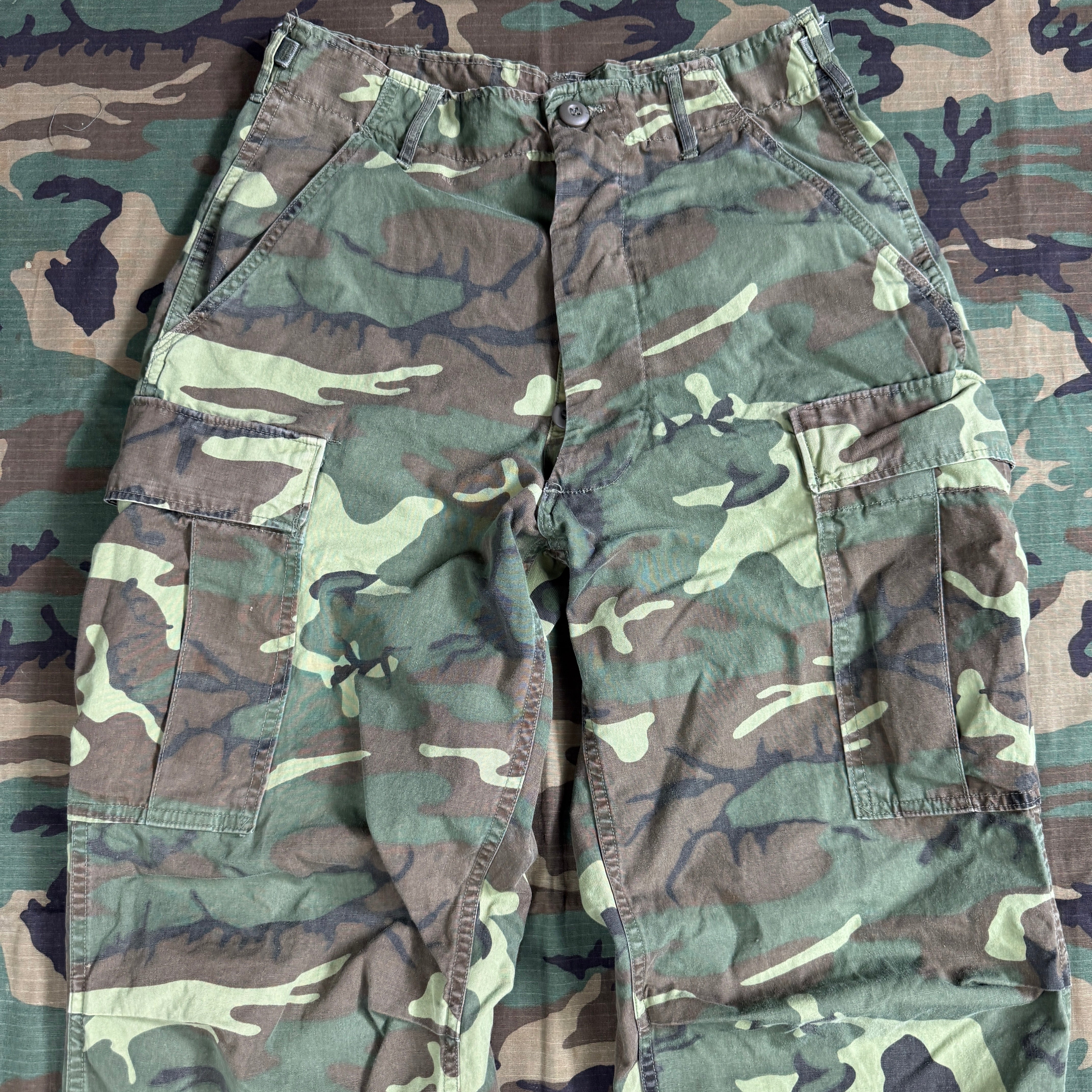 US Army 1967 ERDL "Non-Rip" Poplin Jungle Pants