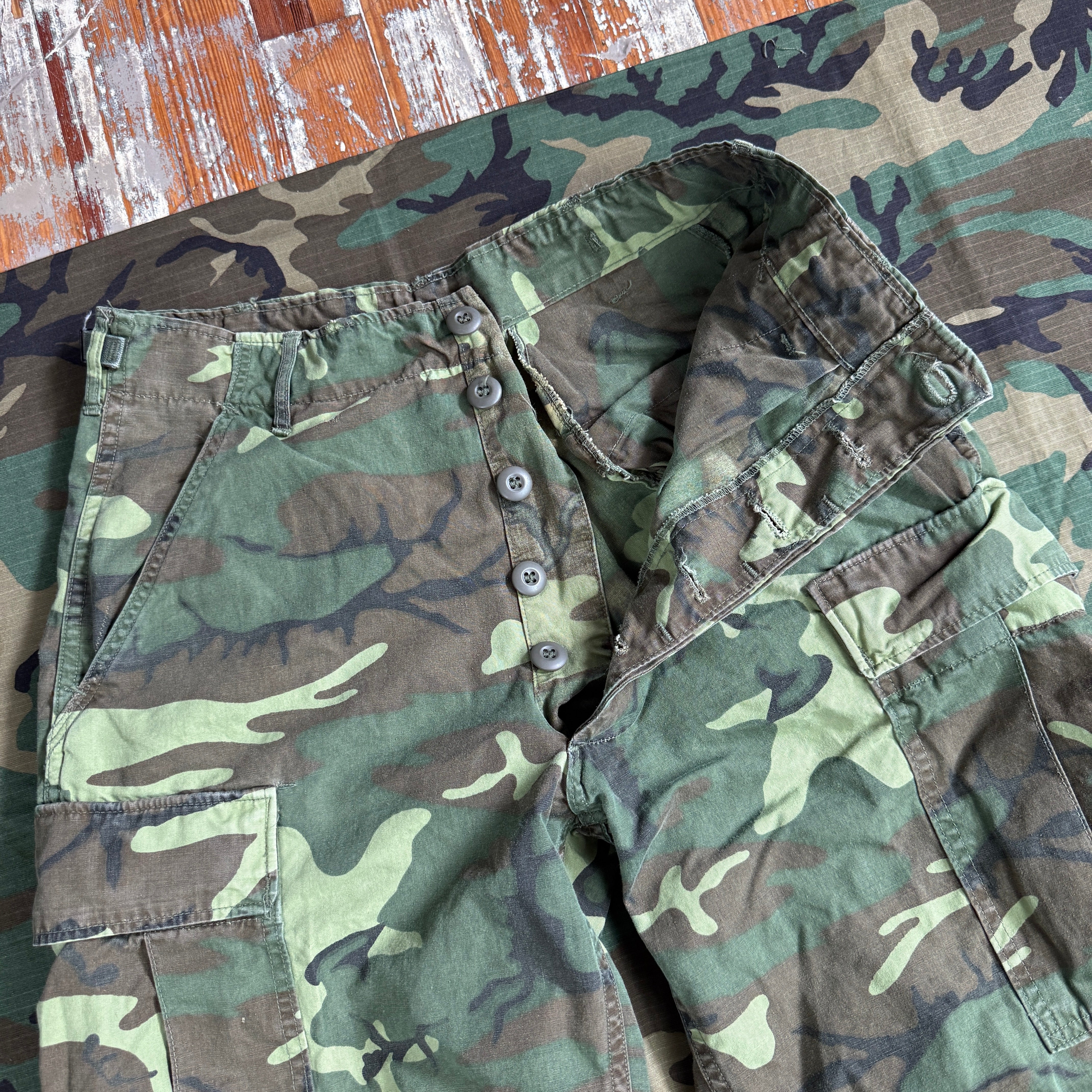 US Army 1967 ERDL "Non-Rip" Poplin Jungle Pants