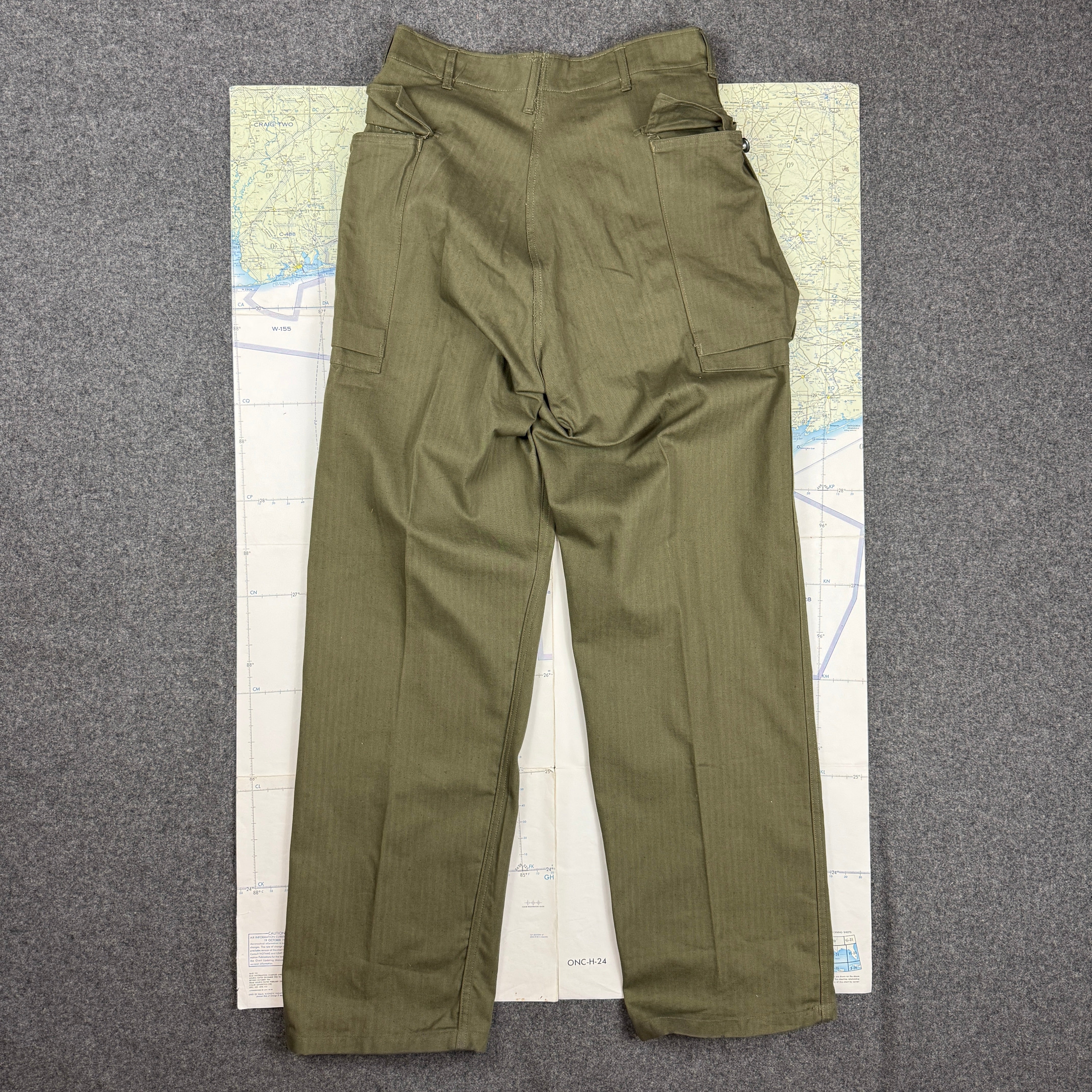 US Army WW2 P43 HBT Fatigue Pants - Deadstock