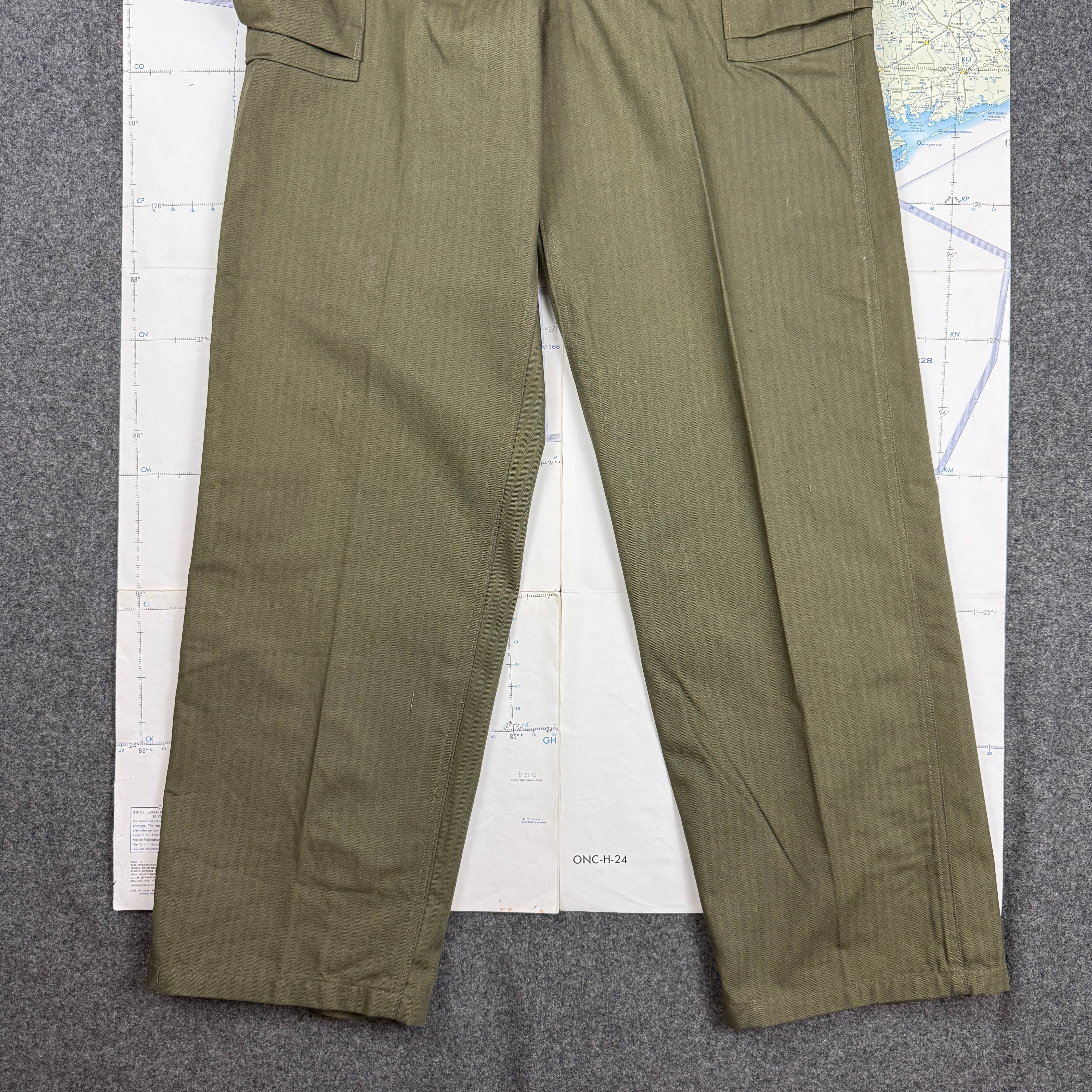 US Army WW2 P43 HBT Fatigue Pants - Deadstock