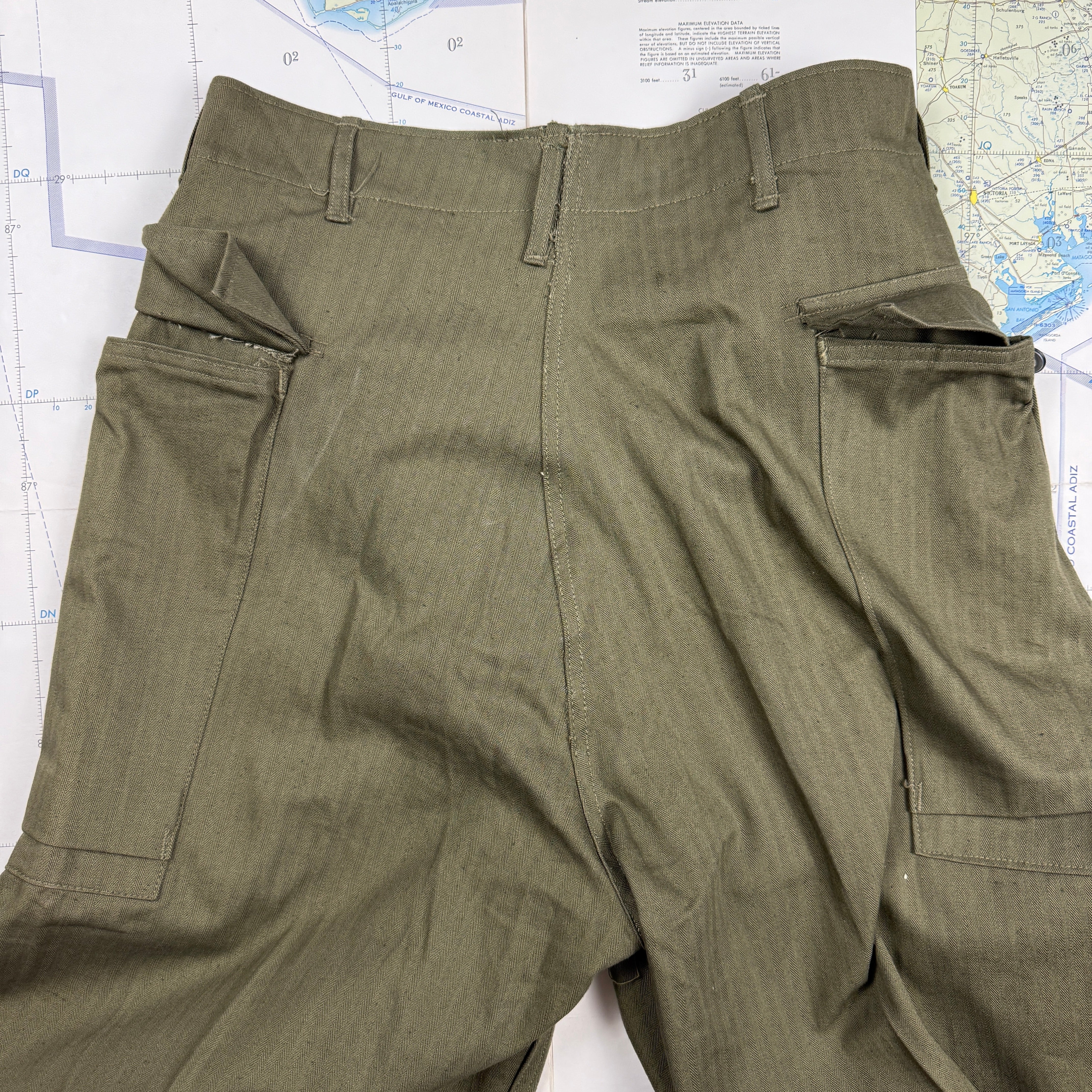 US Army WW2 P43 HBT Fatigue Pants - Deadstock