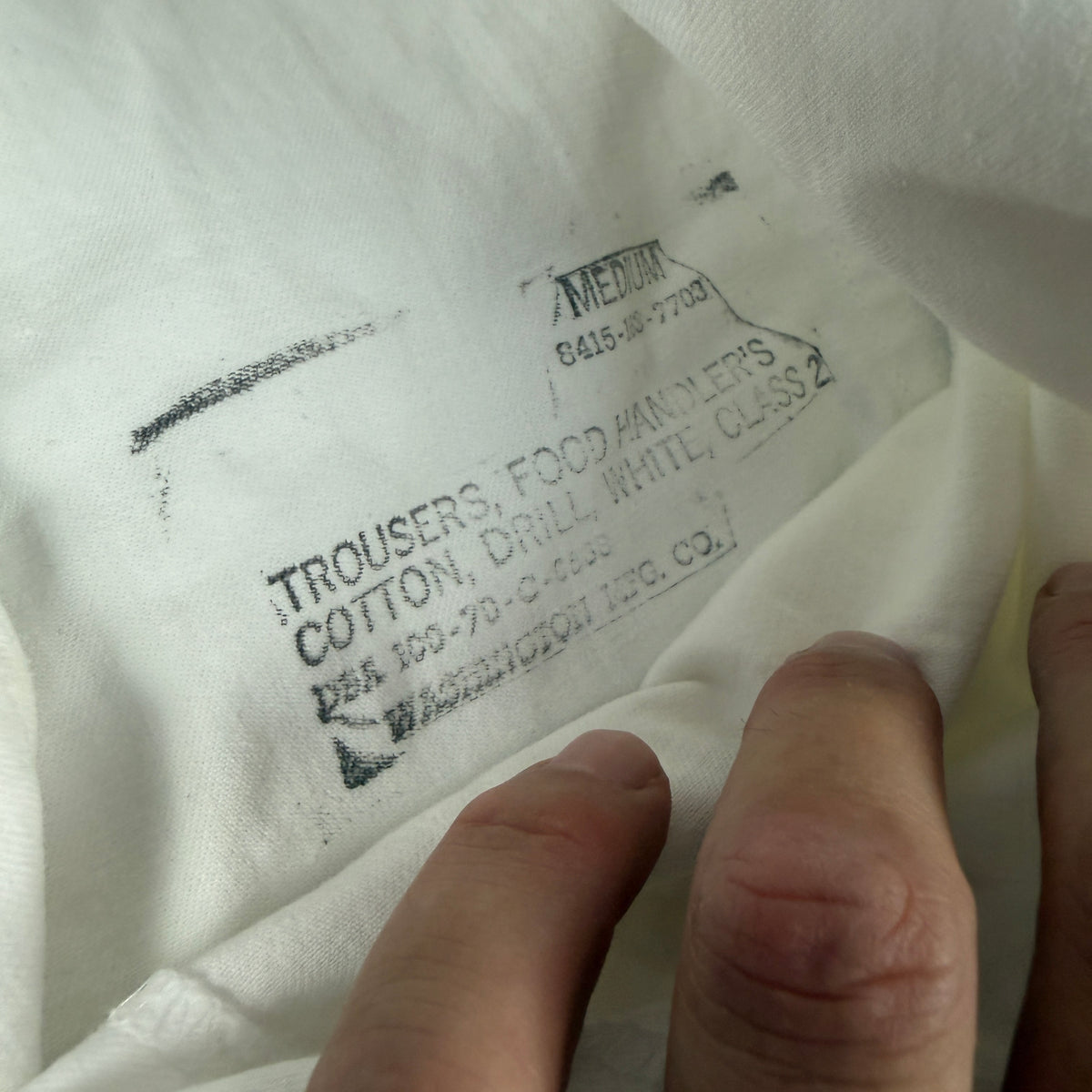 US Army 1970 Food Handler Trousers - Size 33