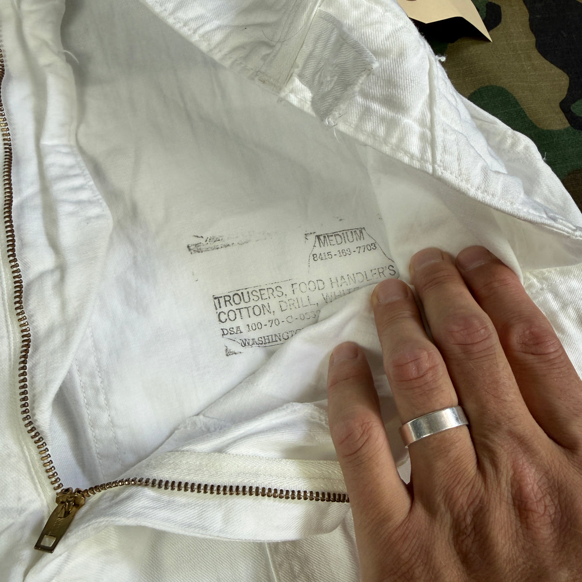 US Army 1970 Food Handler Trousers - Size 33