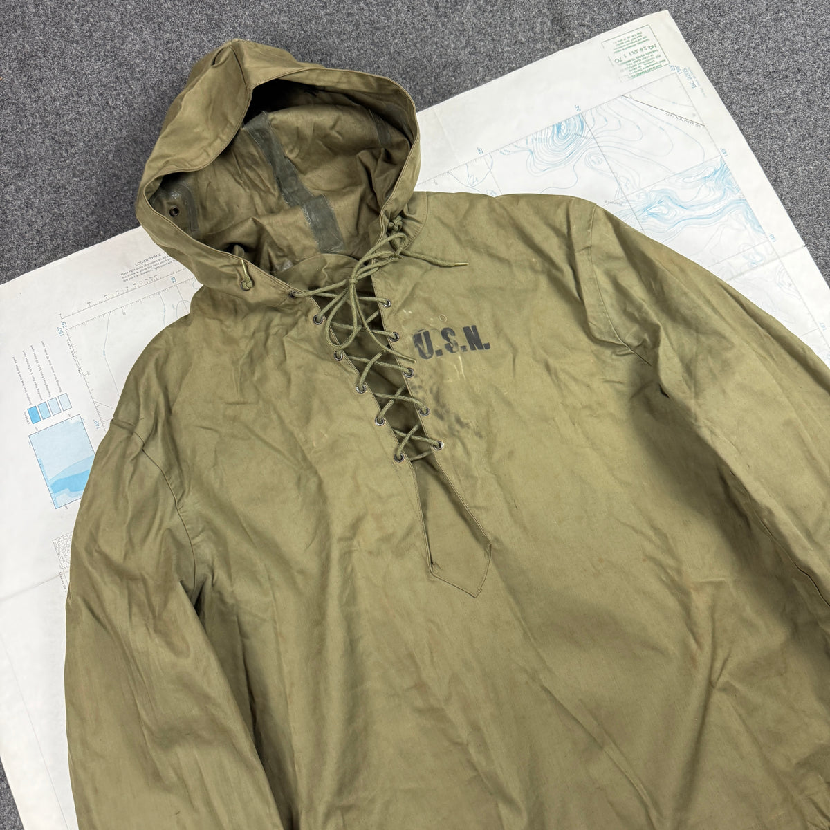 US Navy 1944 N-2 Rain Parka - Mint Condition