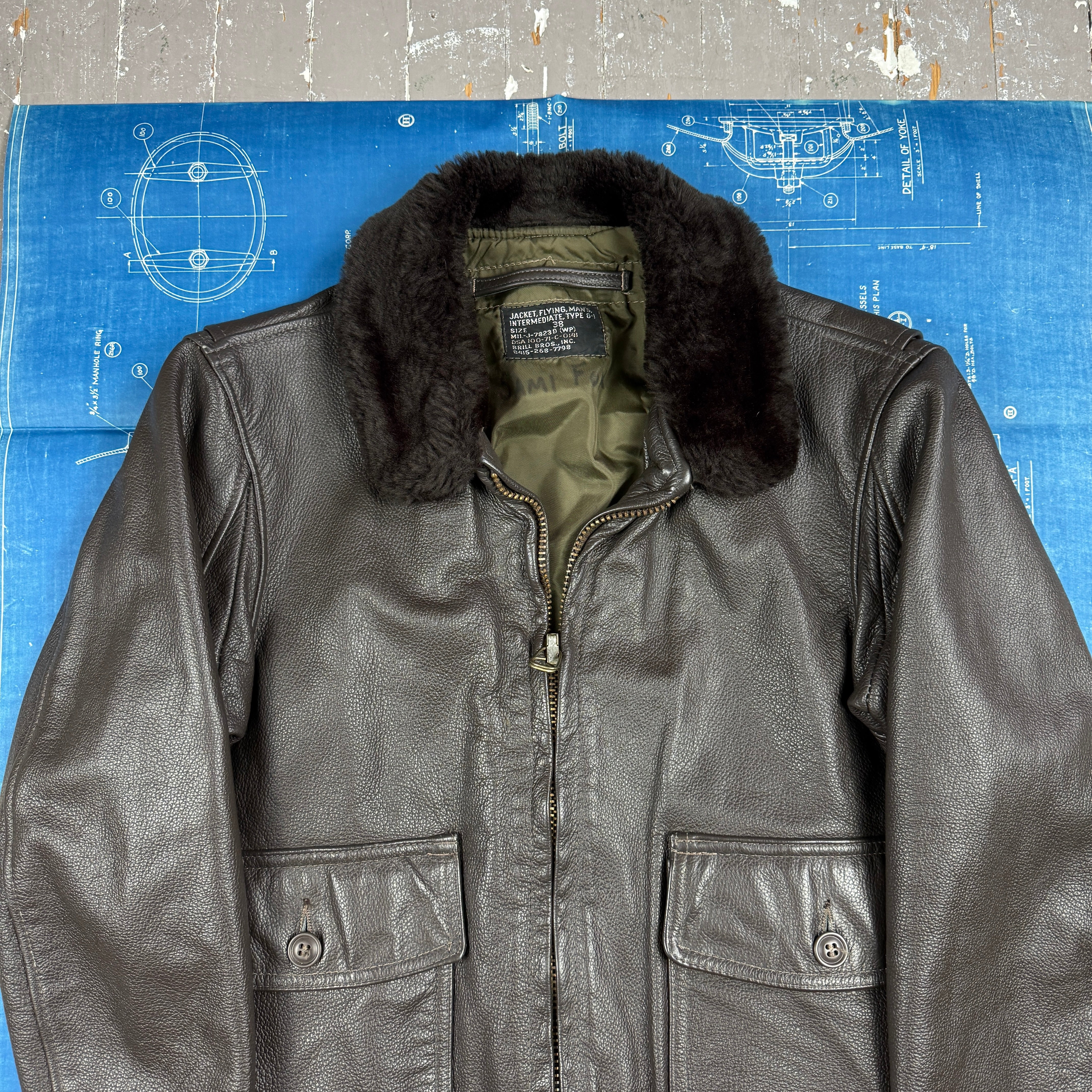 US Navy 1971 Brill Bros G1 Flight Jacket - Mint Condiiton/Deadstock