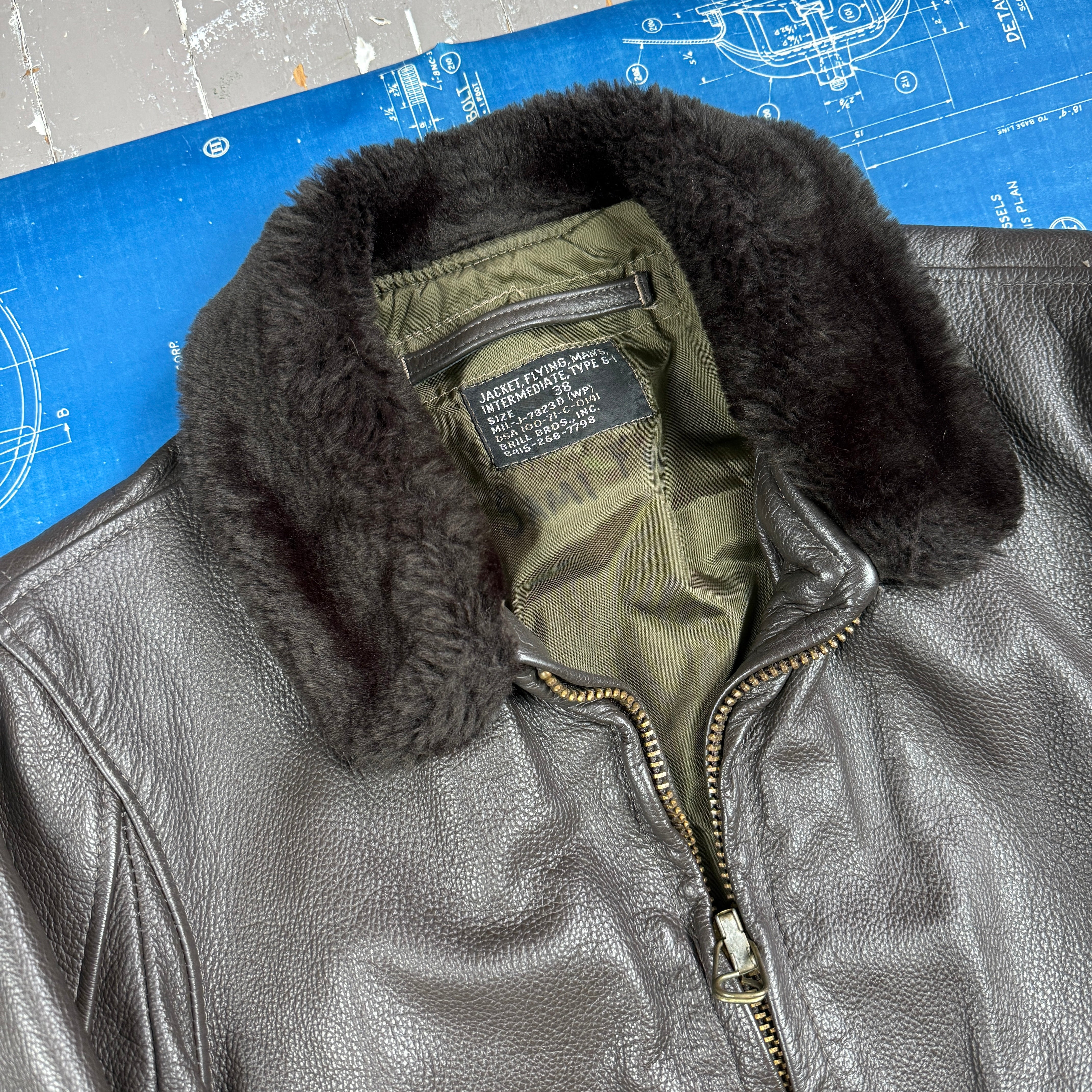 US Navy 1971 Brill Bros G1 Flight Jacket - Mint Condiiton/Deadstock