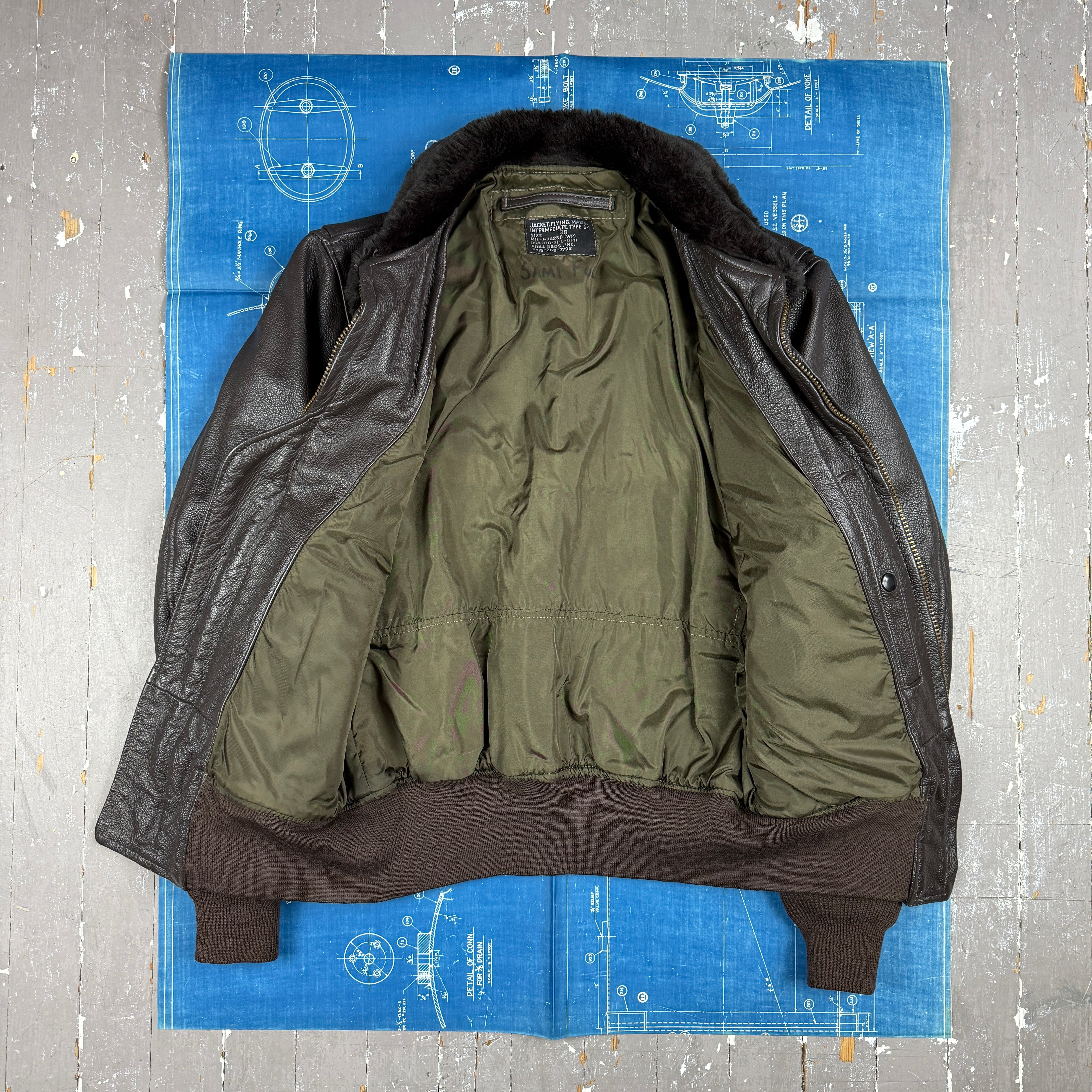 US Navy 1971 Brill Bros G1 Flight Jacket - Mint Condiiton/Deadstock