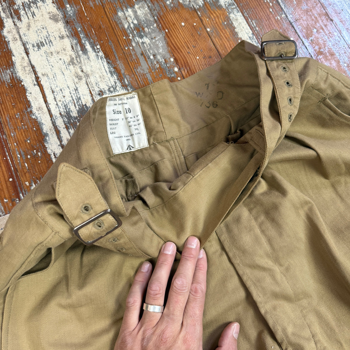 British Army 1953 Jungle 'Gurkha' Trousers - Deadstock - Size 36