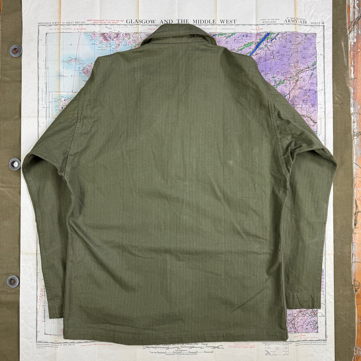 US Army WW2 HBT Fatigue Shirt - Mint Condition