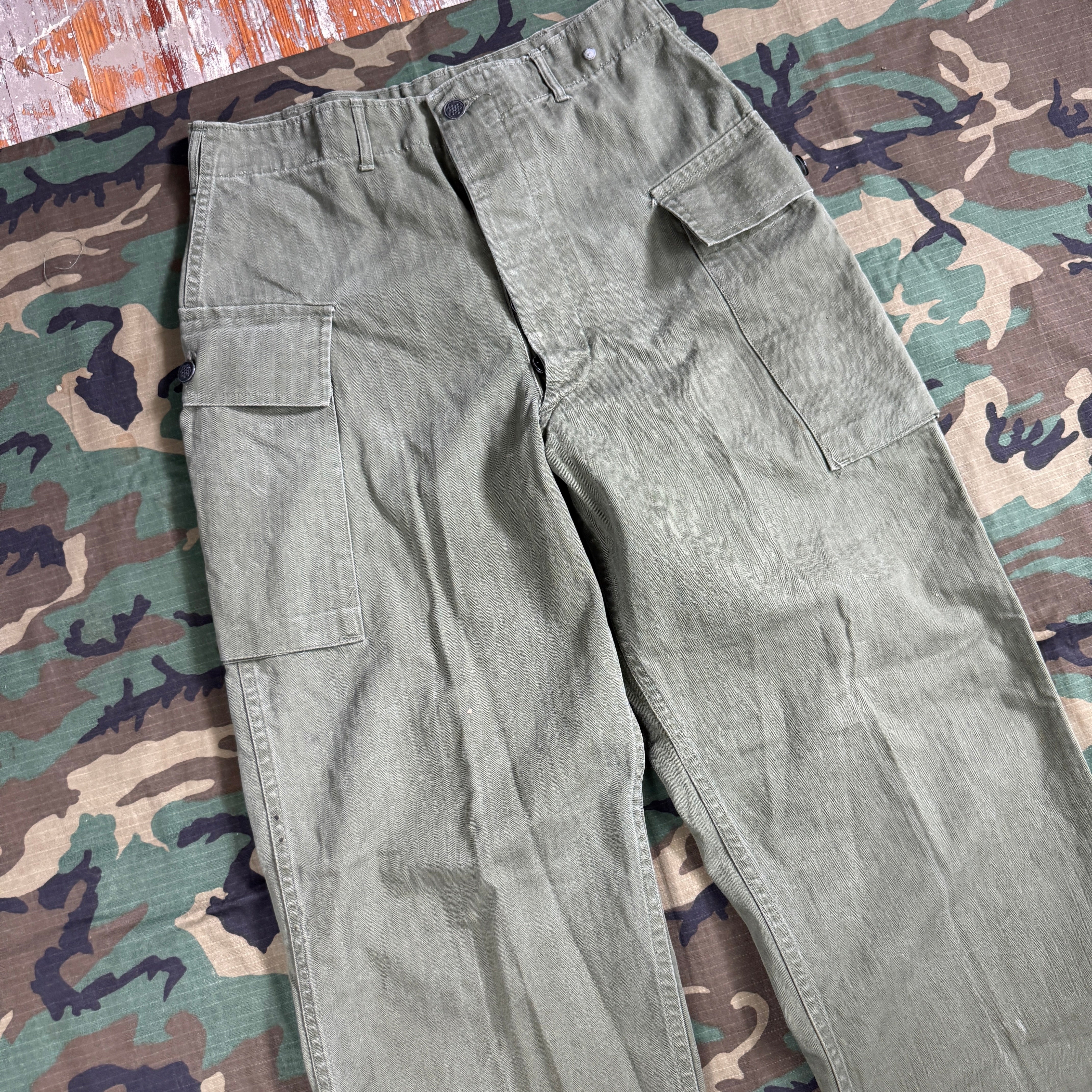 US Army WW2 P43 HBT Fatigue Pants