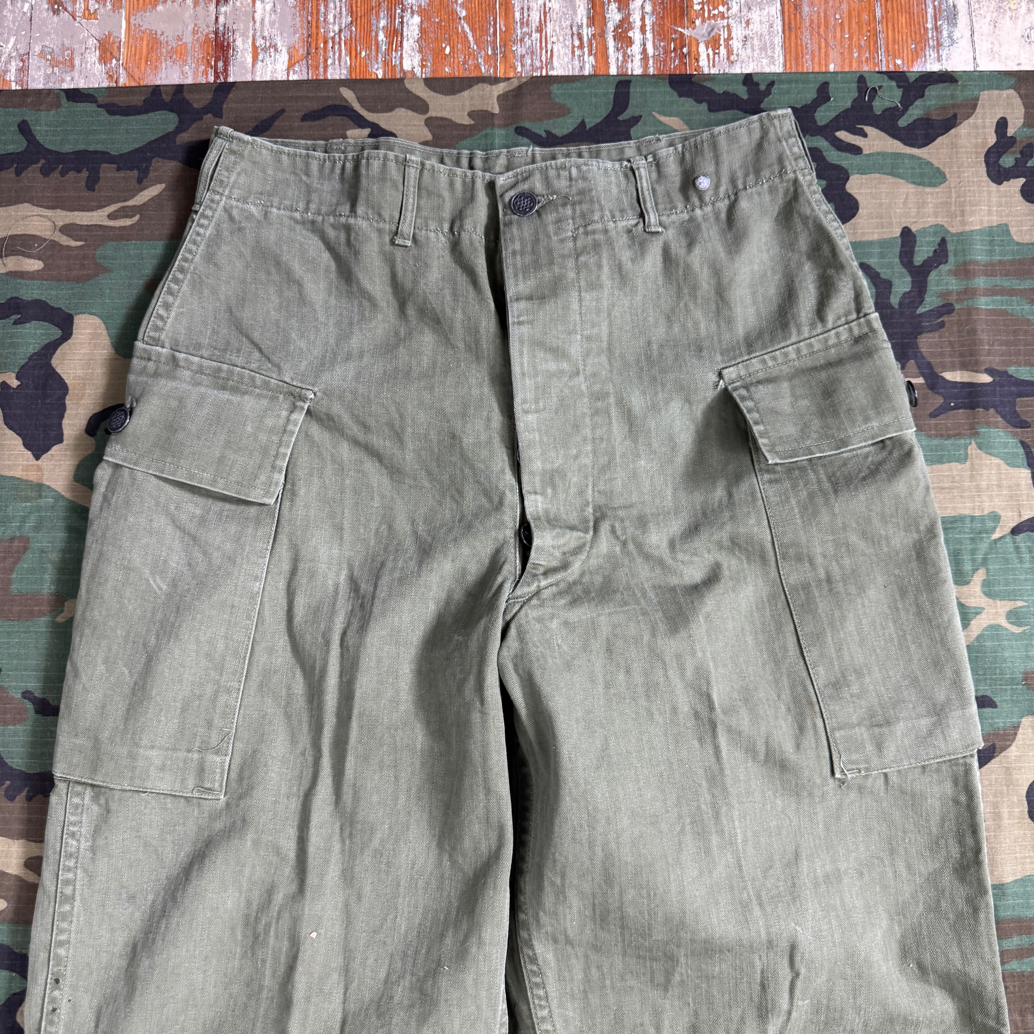 US Army WW2 P43 HBT Fatigue Pants