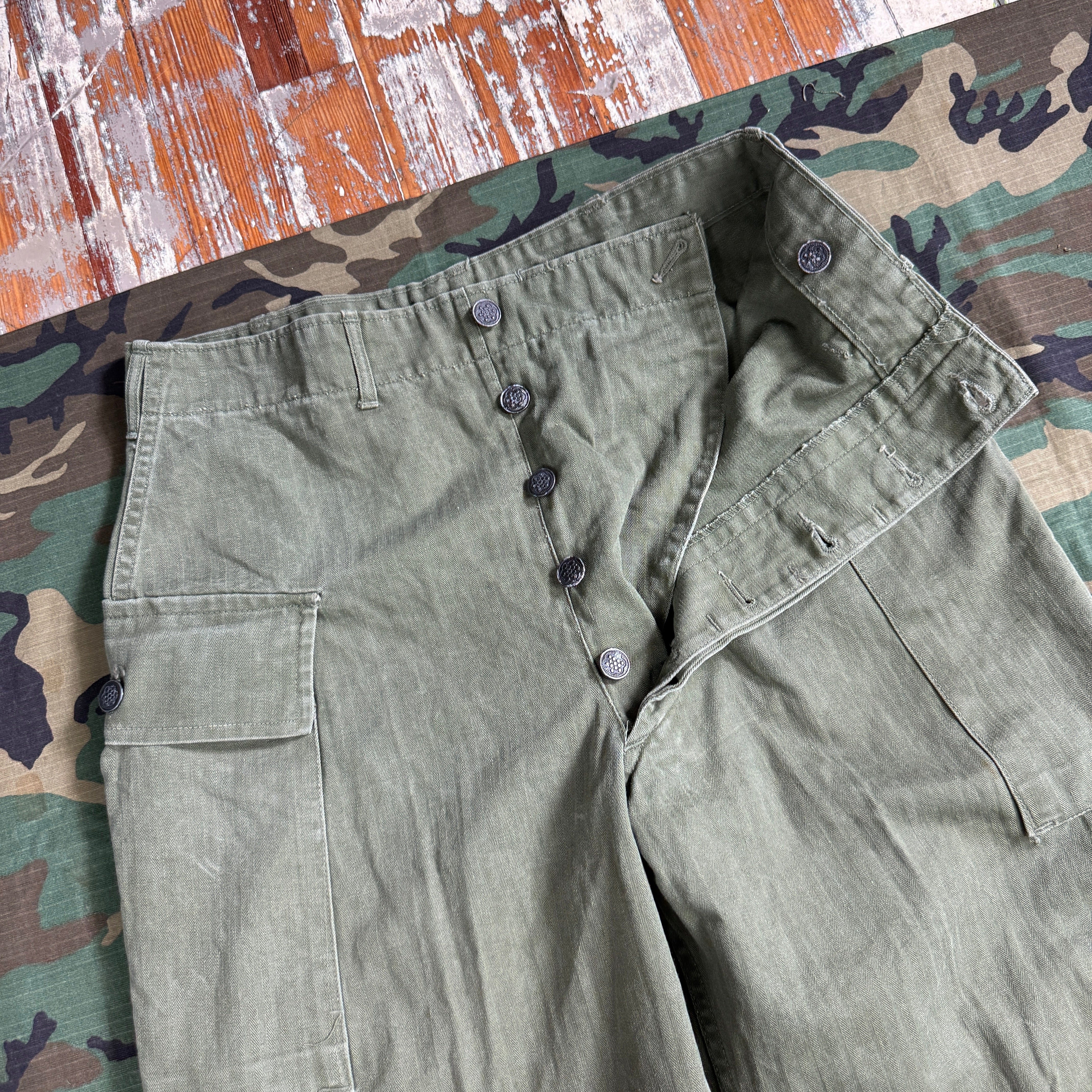 US Army WW2 P43 HBT Fatigue Pants