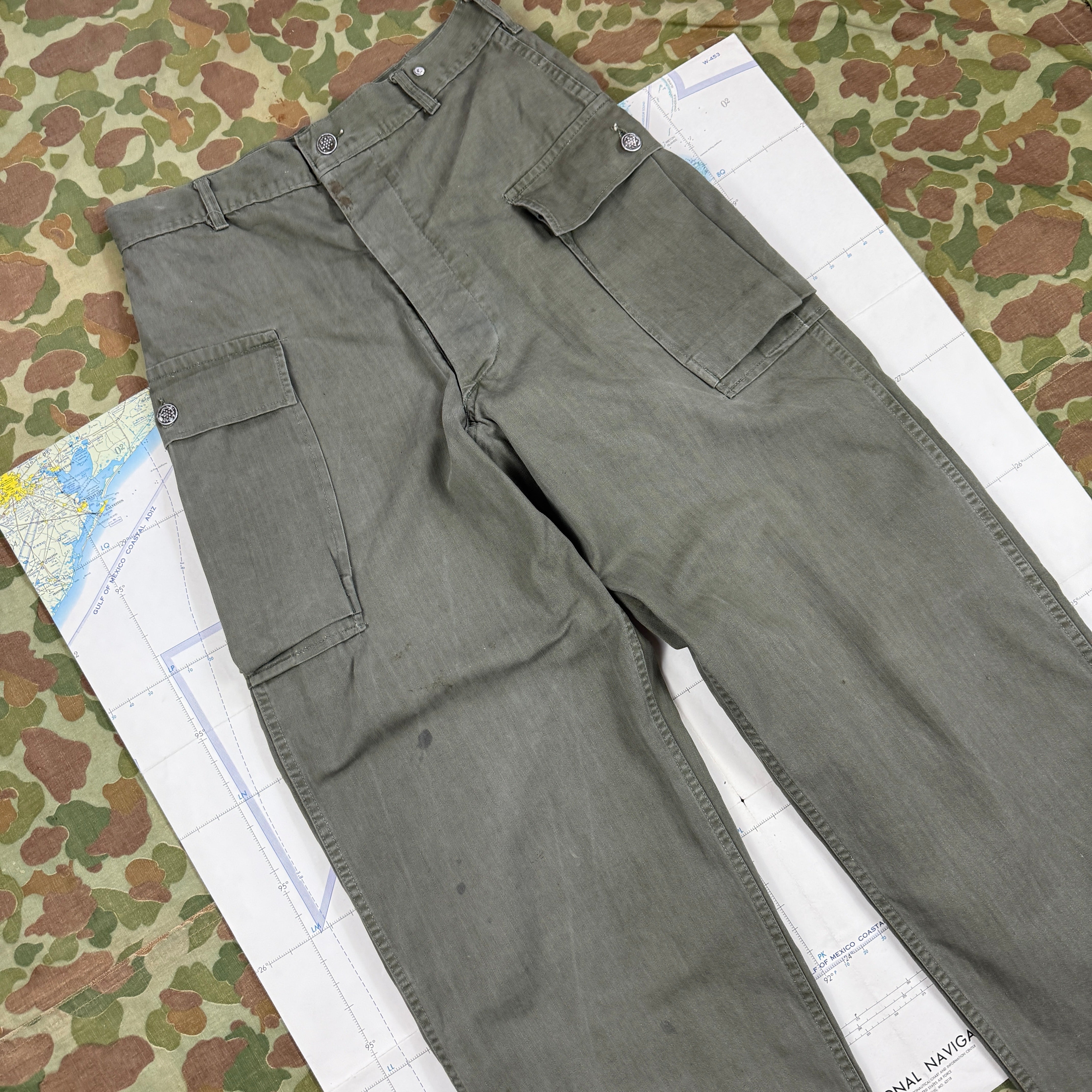 US Army WW2 P43 HBT Fatigue Pants