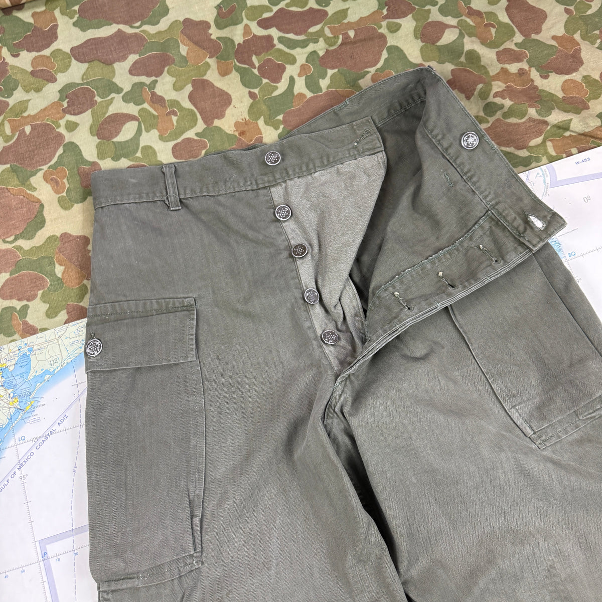 US Army WW2 P43 HBT Fatigue Pants