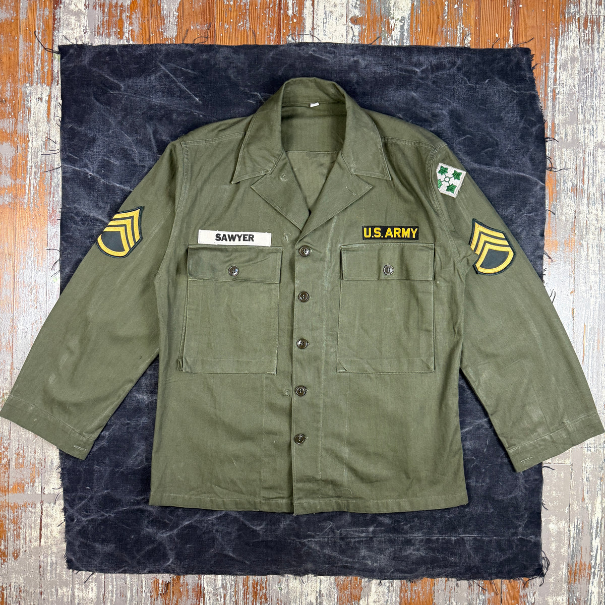 US Army WW2 HBT Fatigue Shirt - Mint Condition