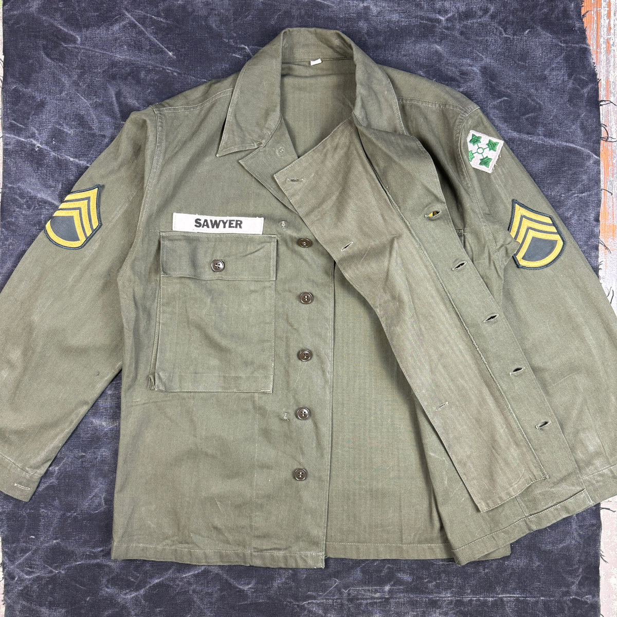 US Army WW2 HBT Fatigue Shirt - Mint Condition