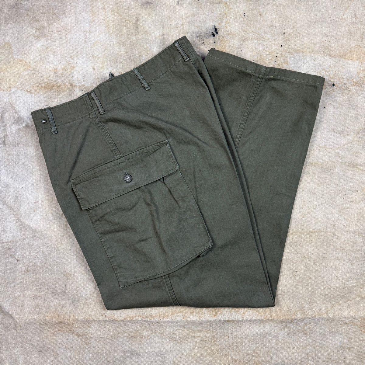 US Army WW2 P43 HBT Fatigue Pants - Size 36