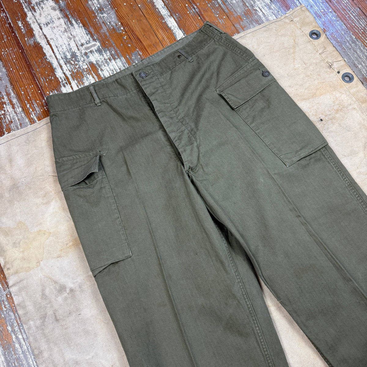 US Army WW2 P43 HBT Fatigue Pants - Size 36