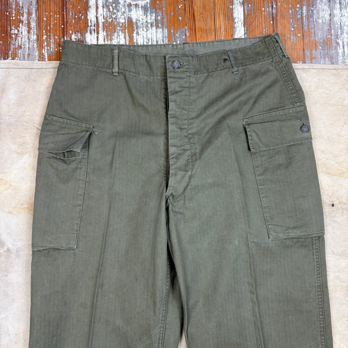 US Army WW2 P43 HBT Fatigue Pants - Size 36